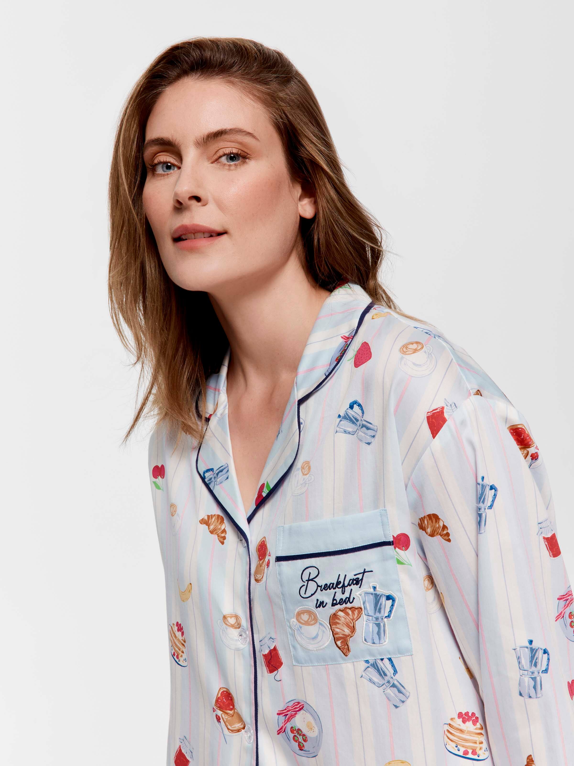 Breakfast In Bed 100% Cotton Classic Pj Set