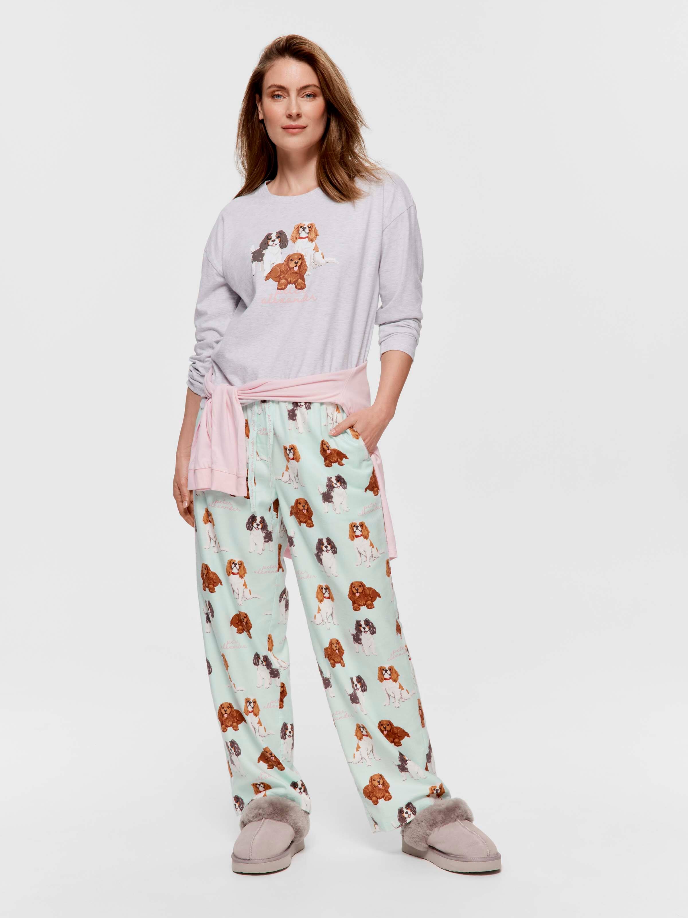 King Charles Cavalier Bamboo Flannelette Classic Pj Pant