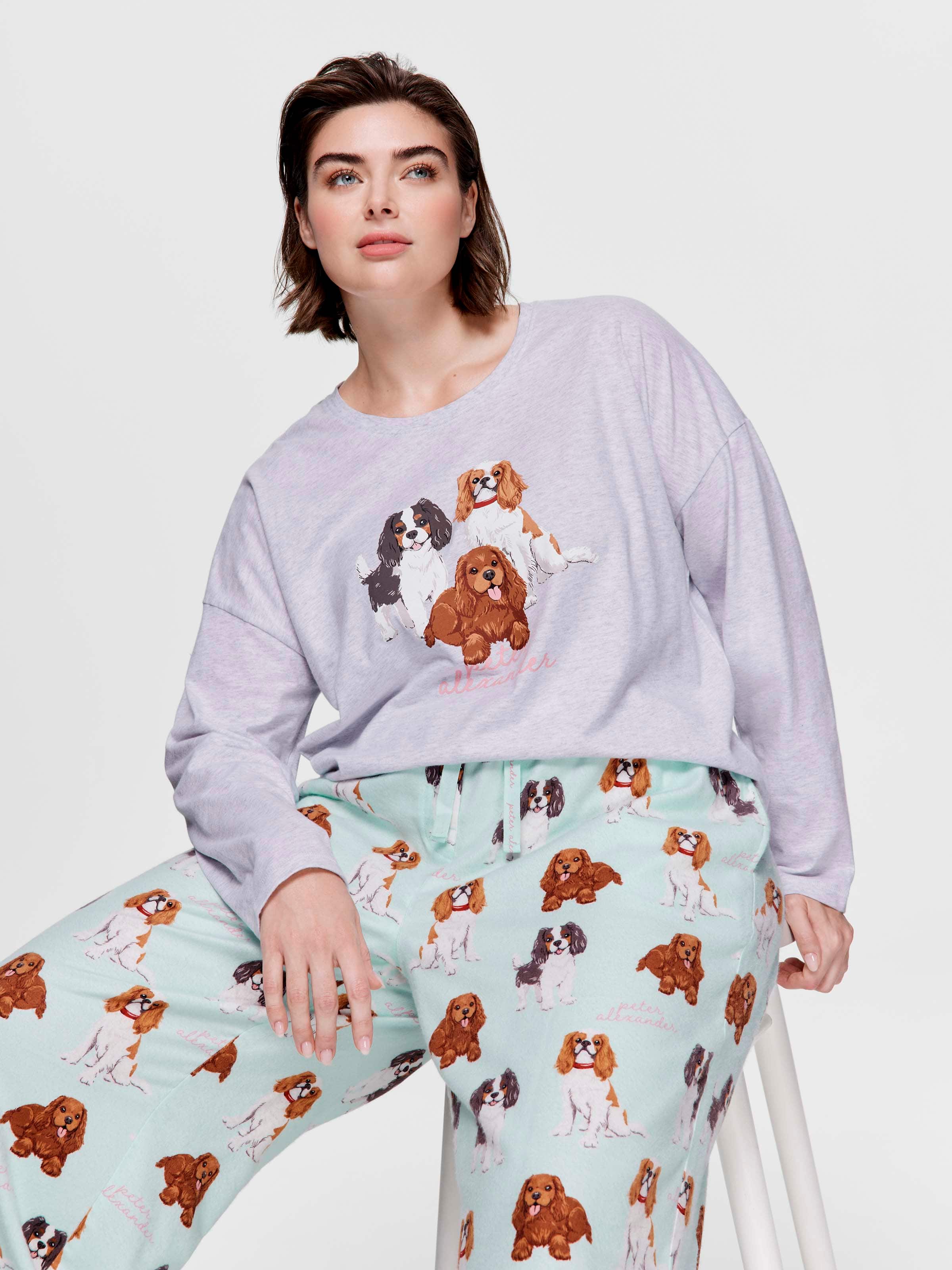 P.A. Plus King Charles Cavalier Bamboo Flannelette Classic Pj Pant