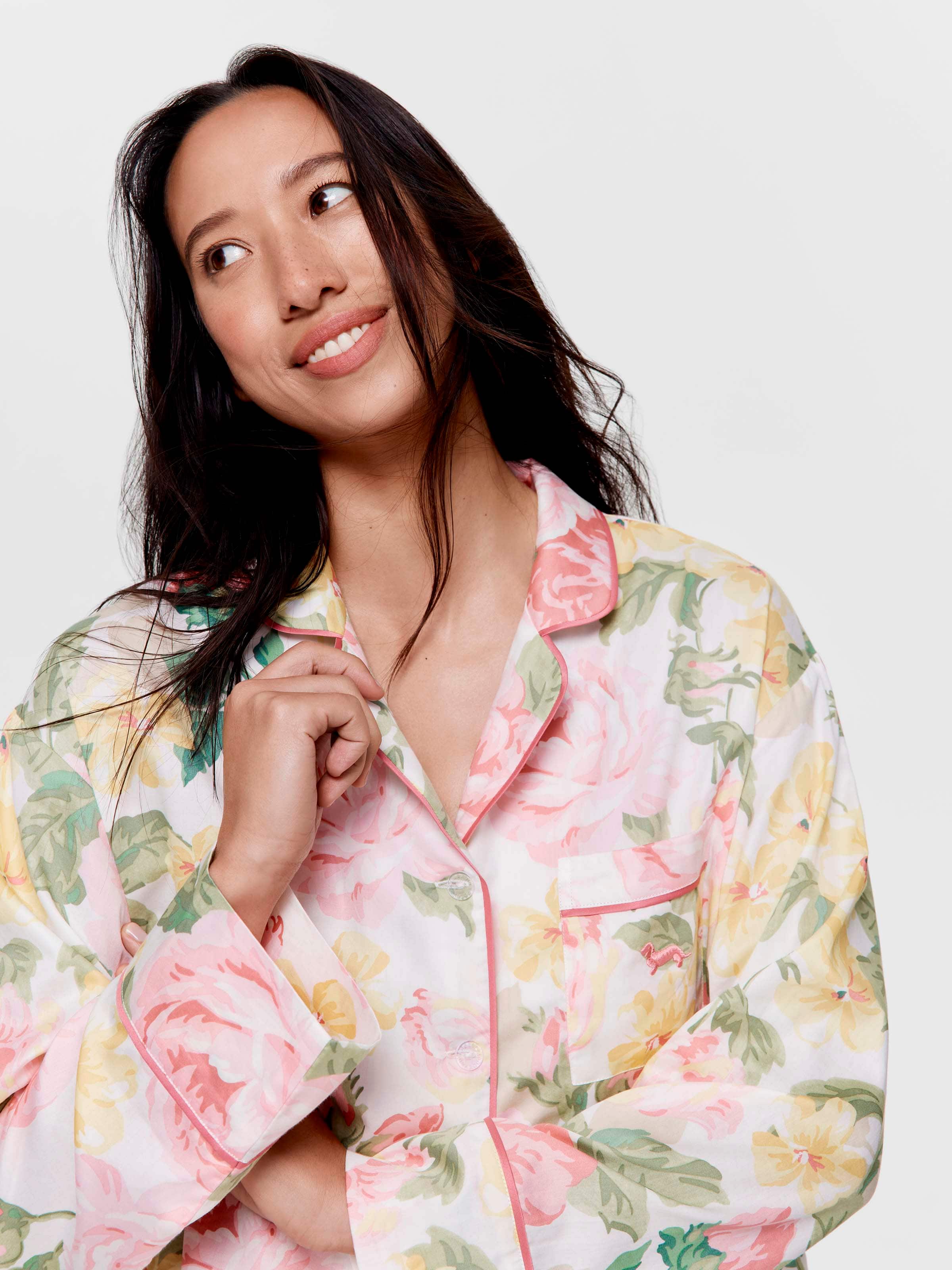 Floral 100% Soft Cotton Classic Pj Set