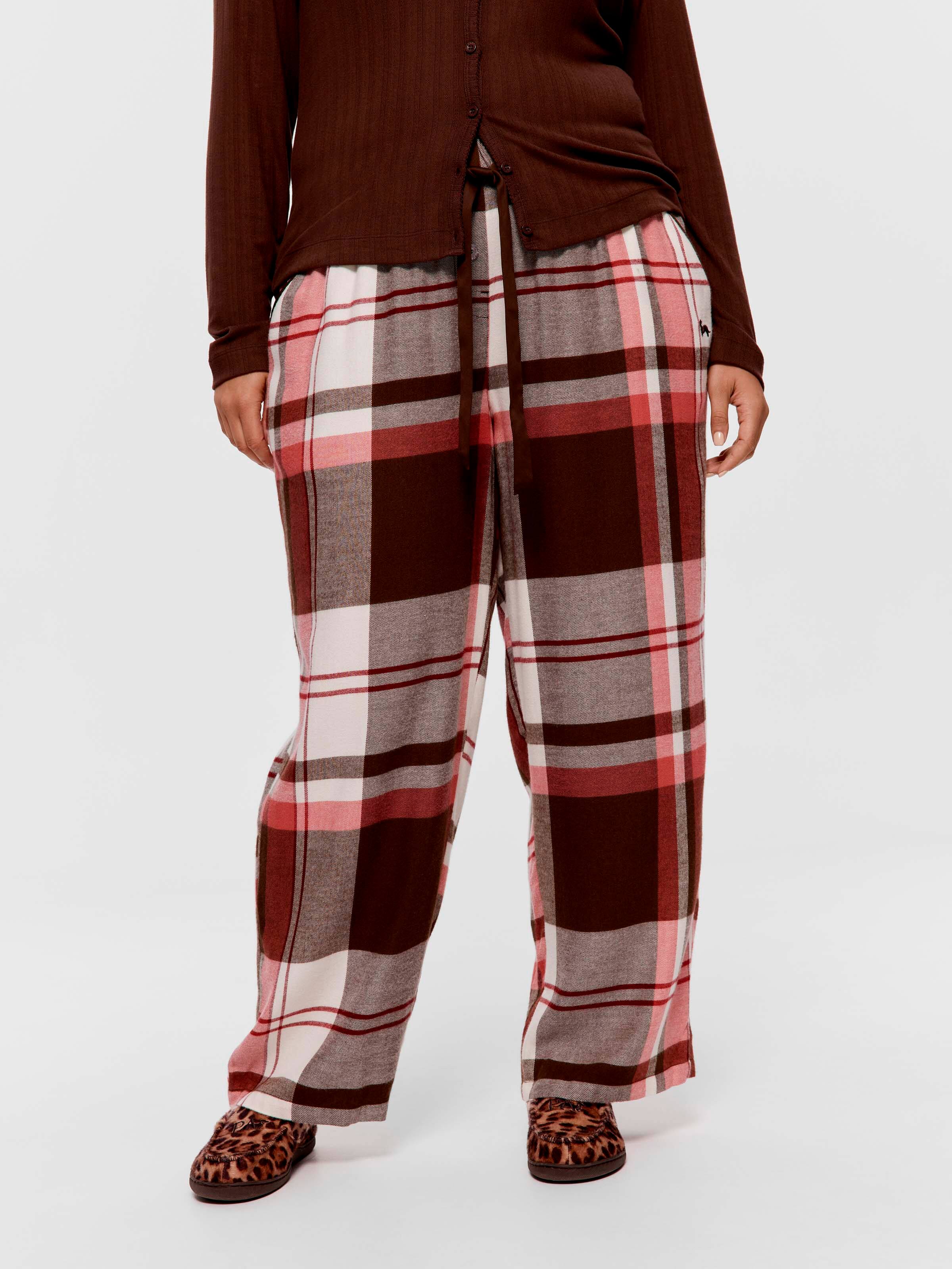 P.A. Plus Cherry Chocolate Bamboo Flannelette Classic Pj Pant