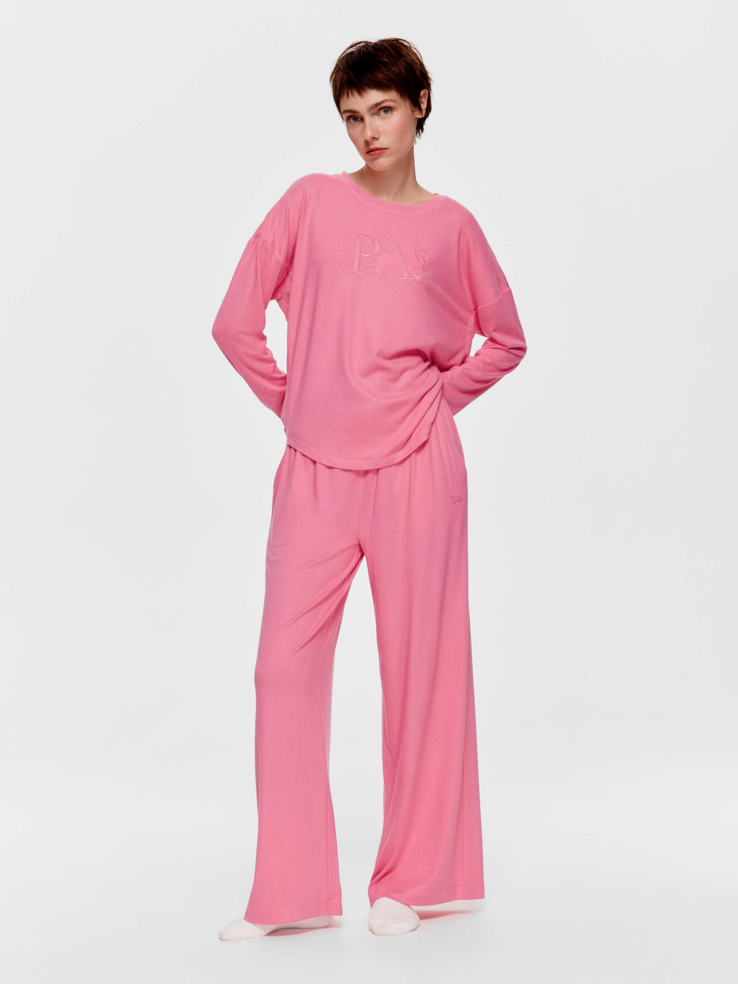 Pink Lemonade Logo Plush Sweater