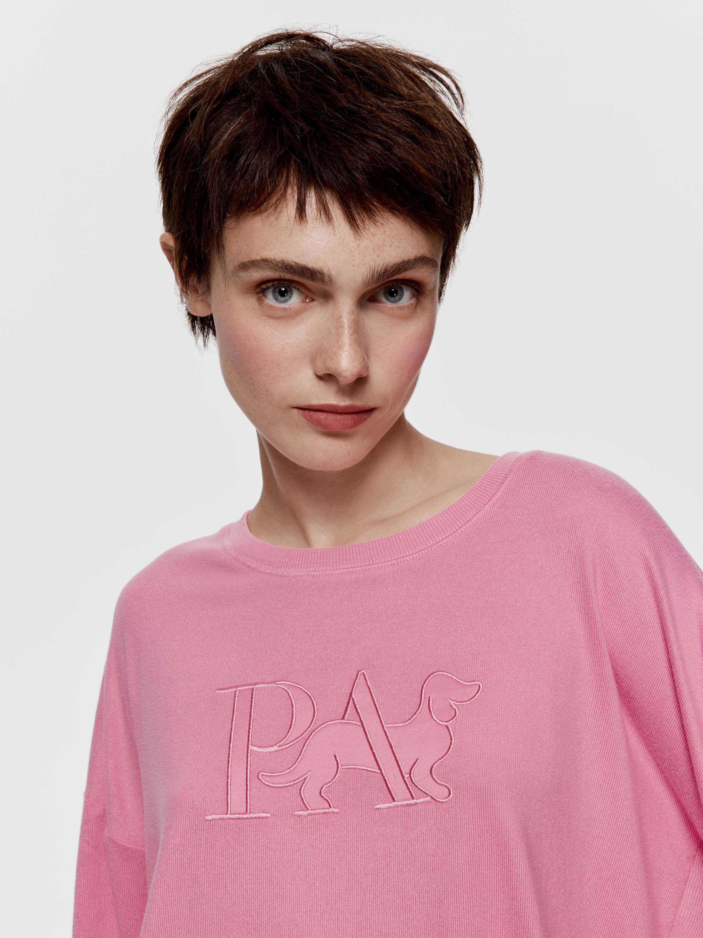 Pink Lemonade Logo Plush Sweater