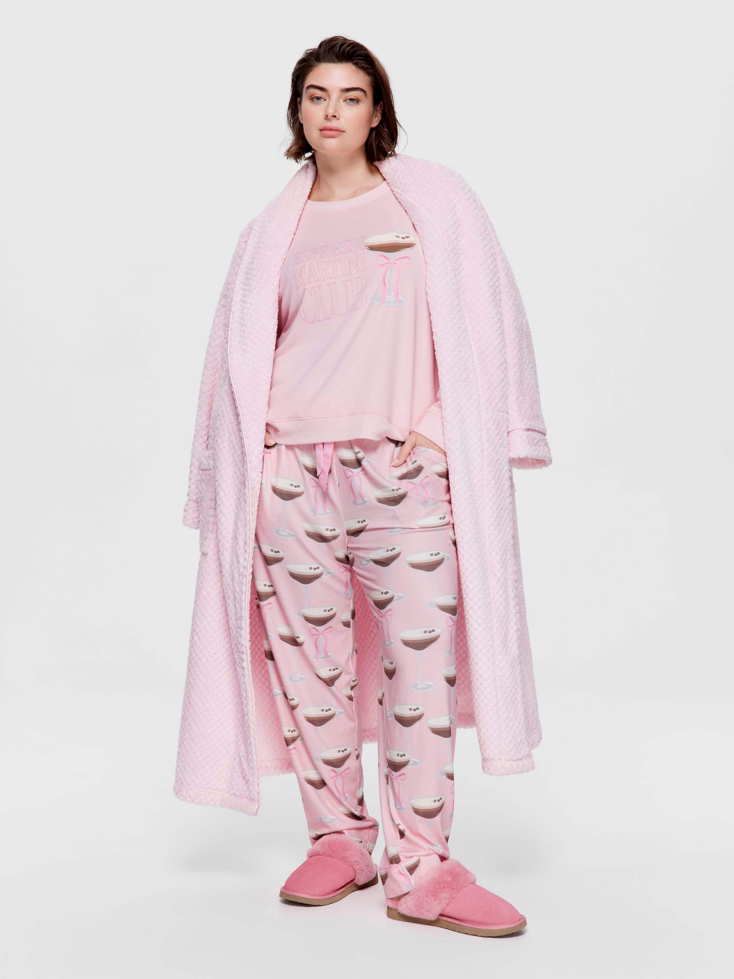 P.A. Plus Espresso Martini Plush Straight Leg Pj Pant