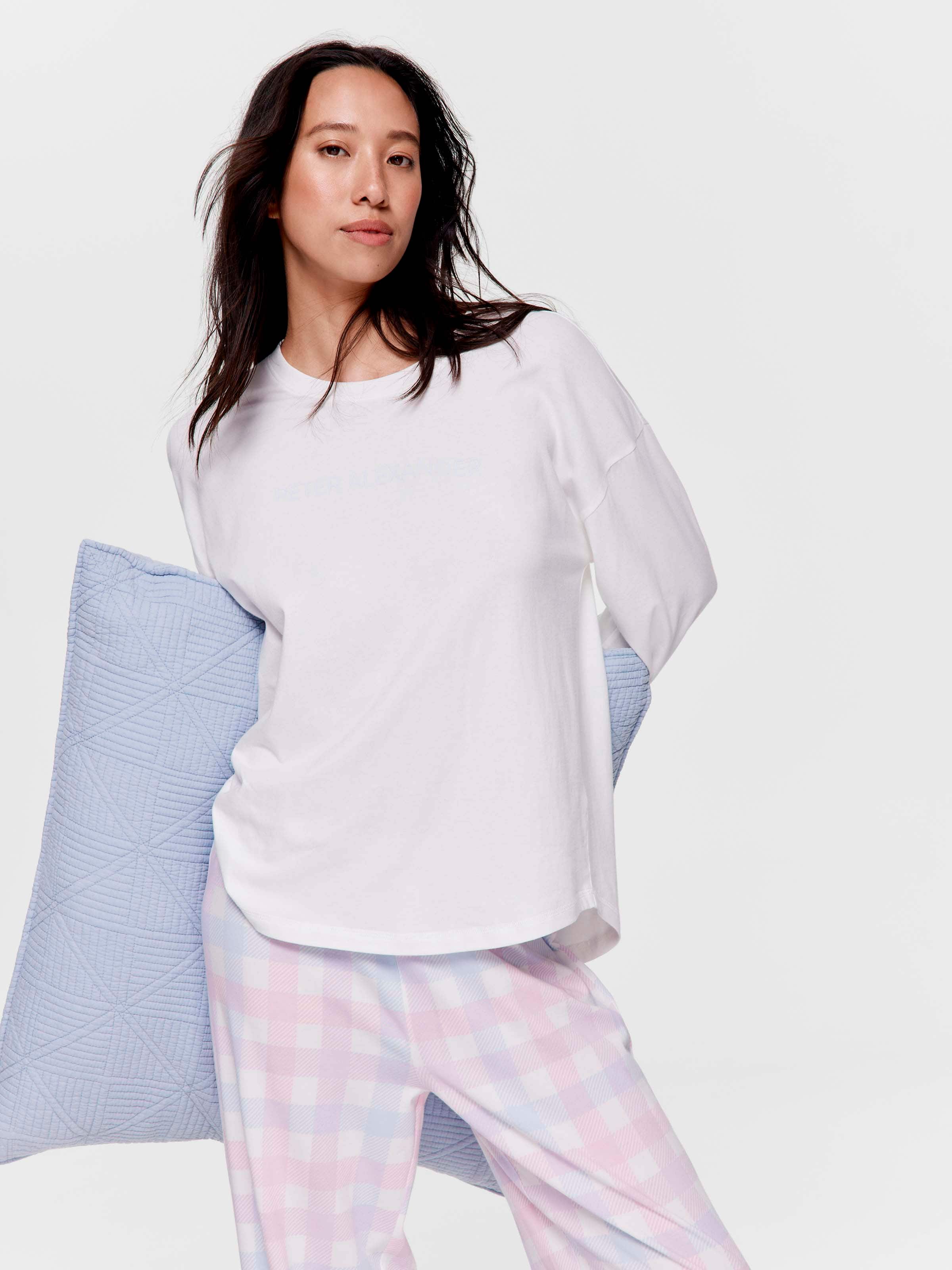 Cream 100% Cotton Long Sleeve Top