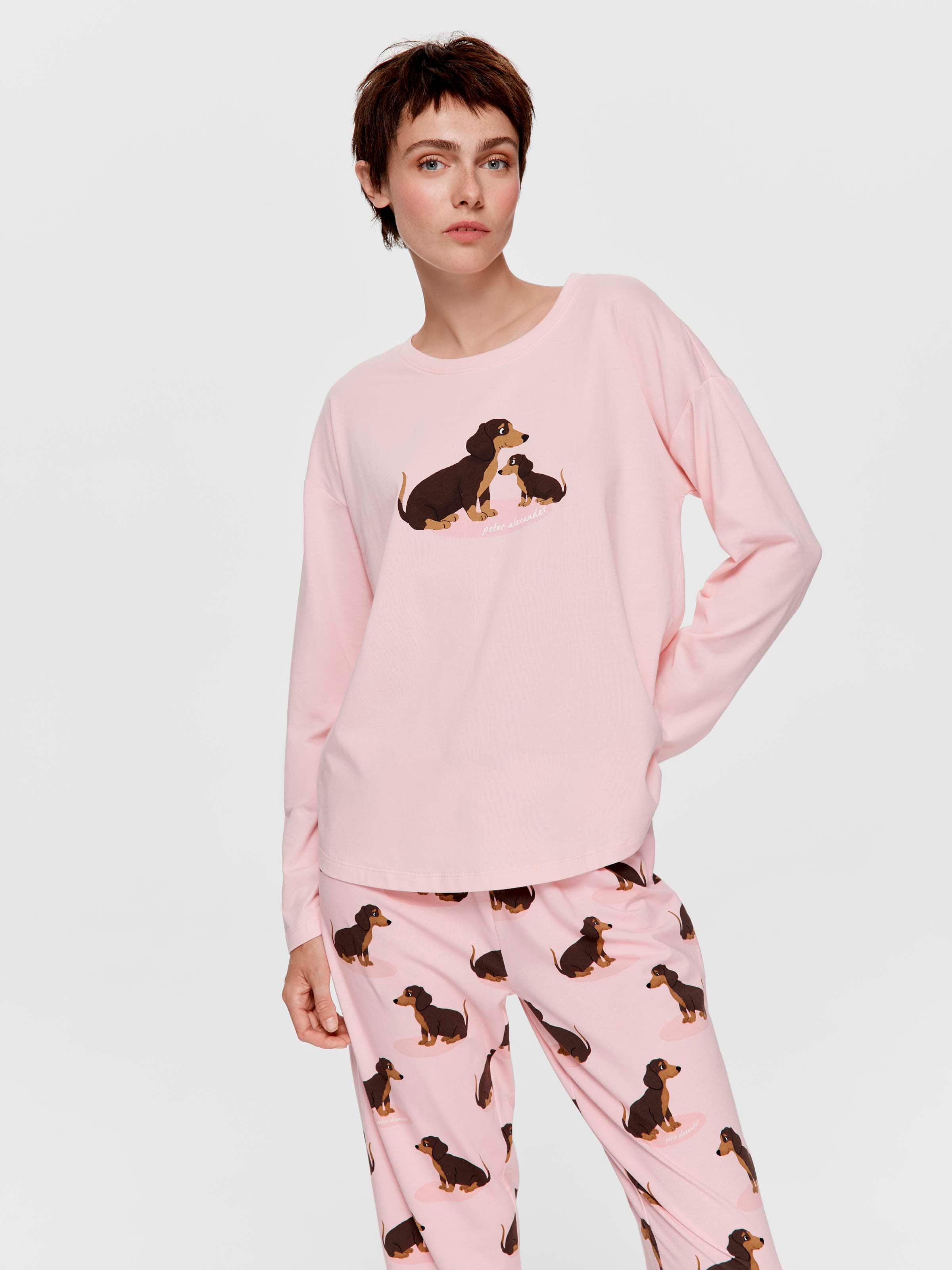 Dachshund Cuddle Long Pj Set