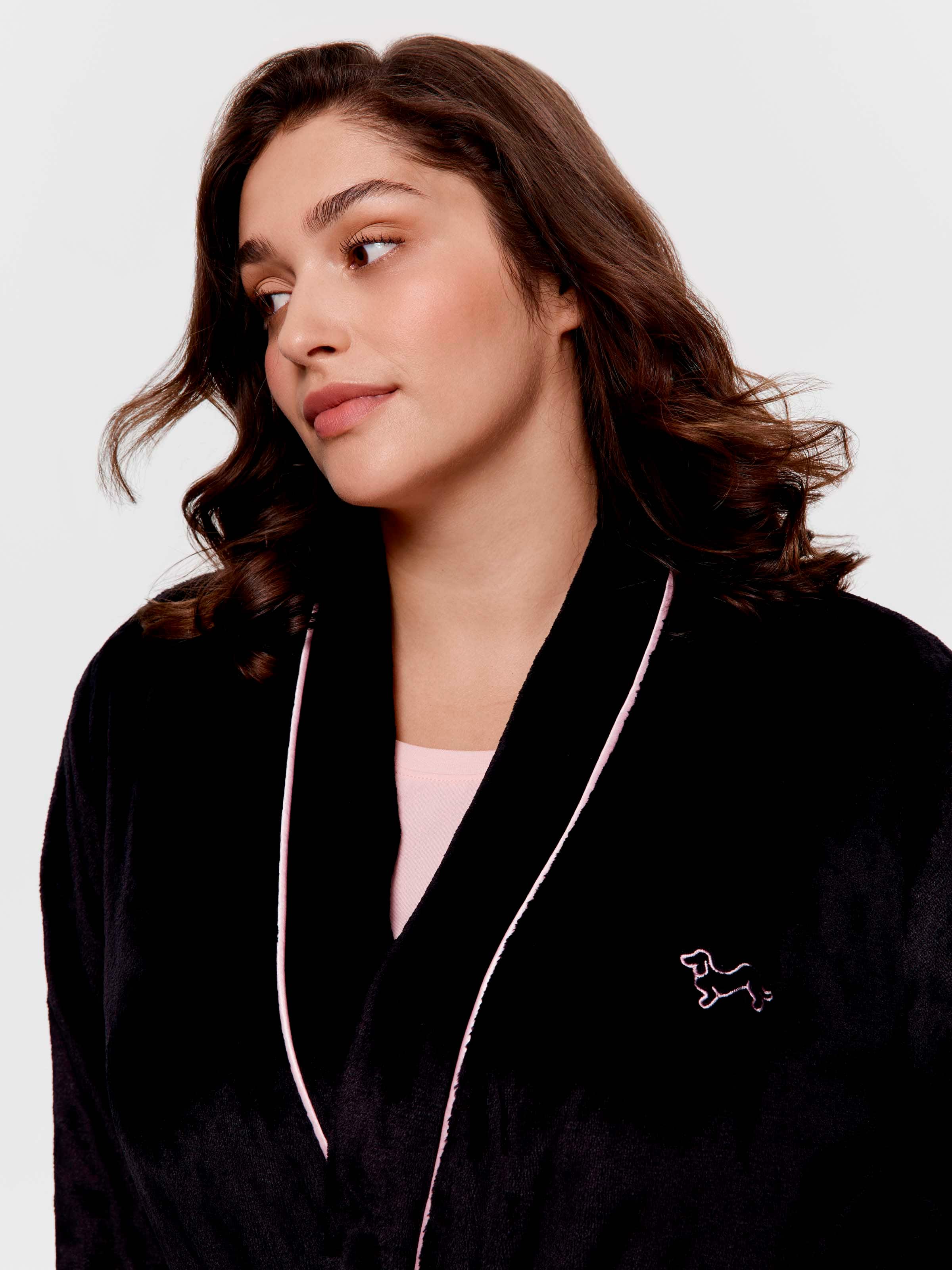 P.A. Plus Black Fleece Classic Gown