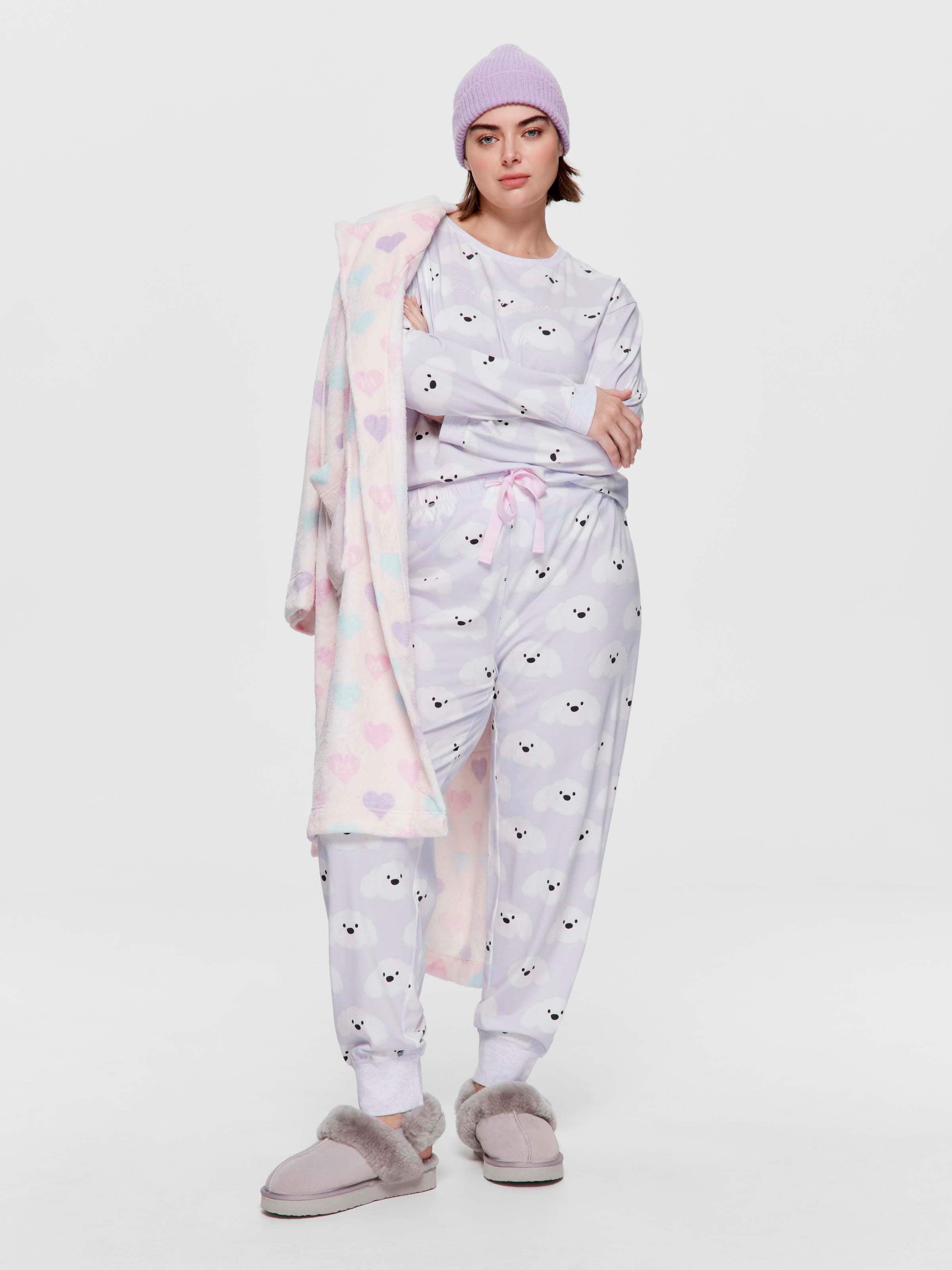 P.A. Plus Dog Cloud Long Pj Set