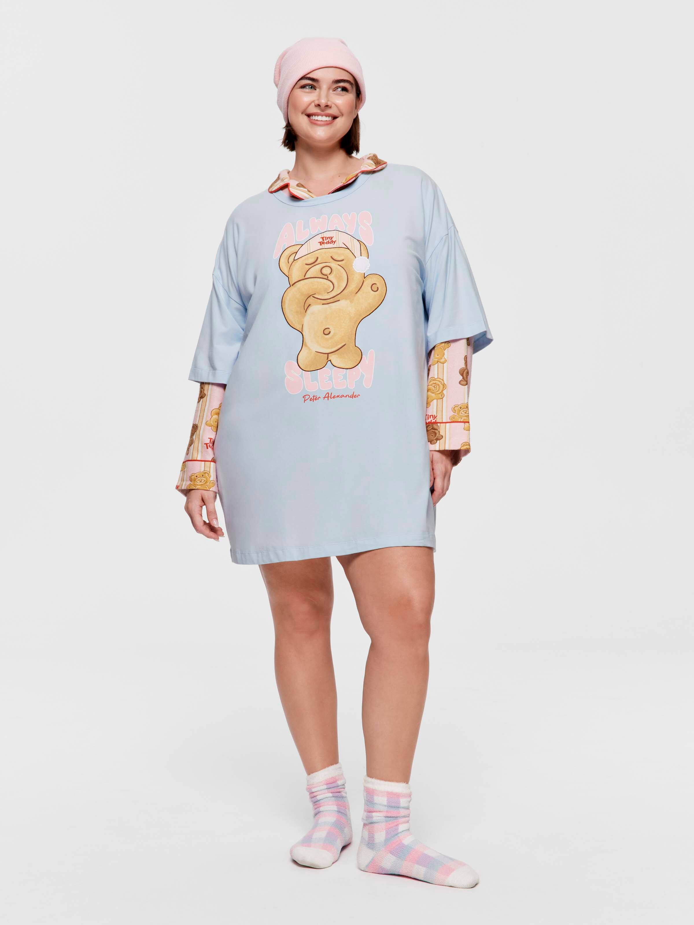 P.A. Plus Arnott's Tiny Teddy Oversized Sleep Tee