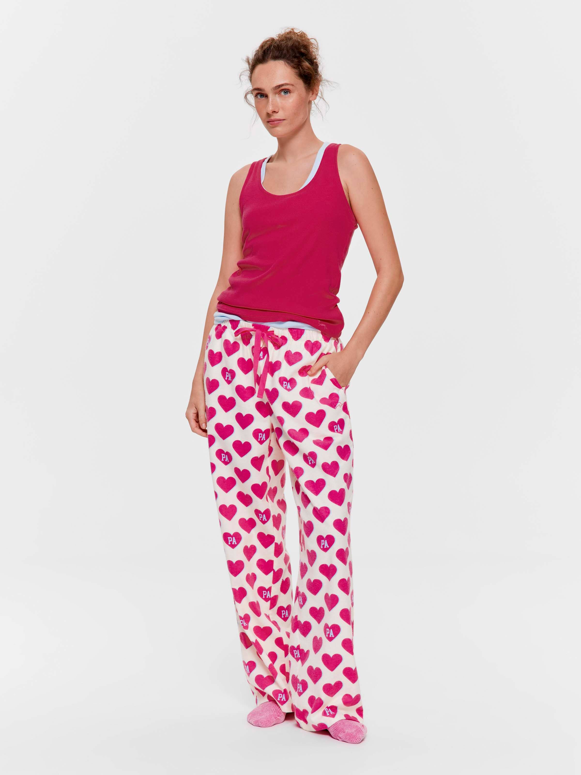Hearts 100% Cotton Flannelette Classic Pj Pant
