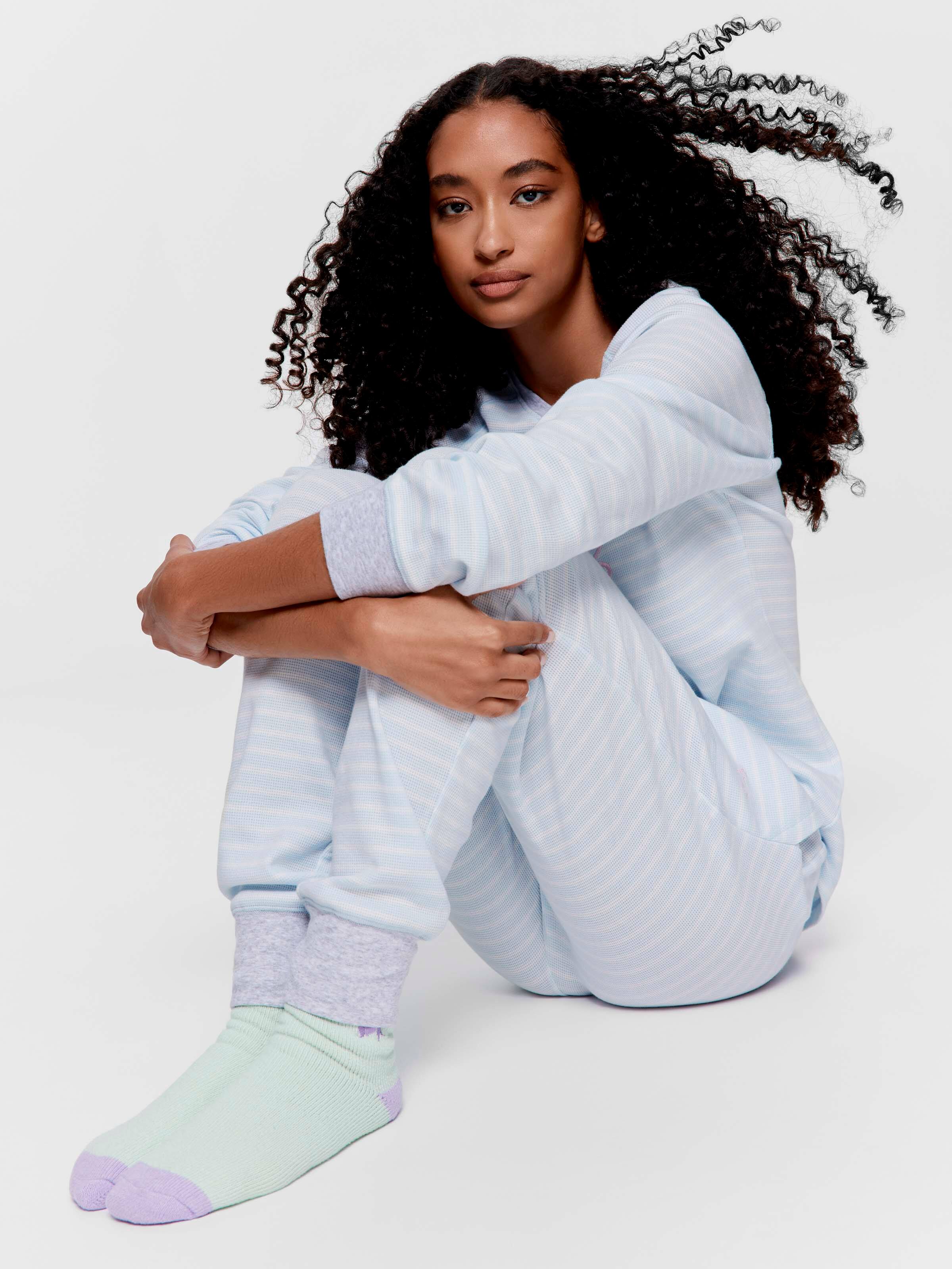 Blue Stripe Waffle Easy Pj Pant