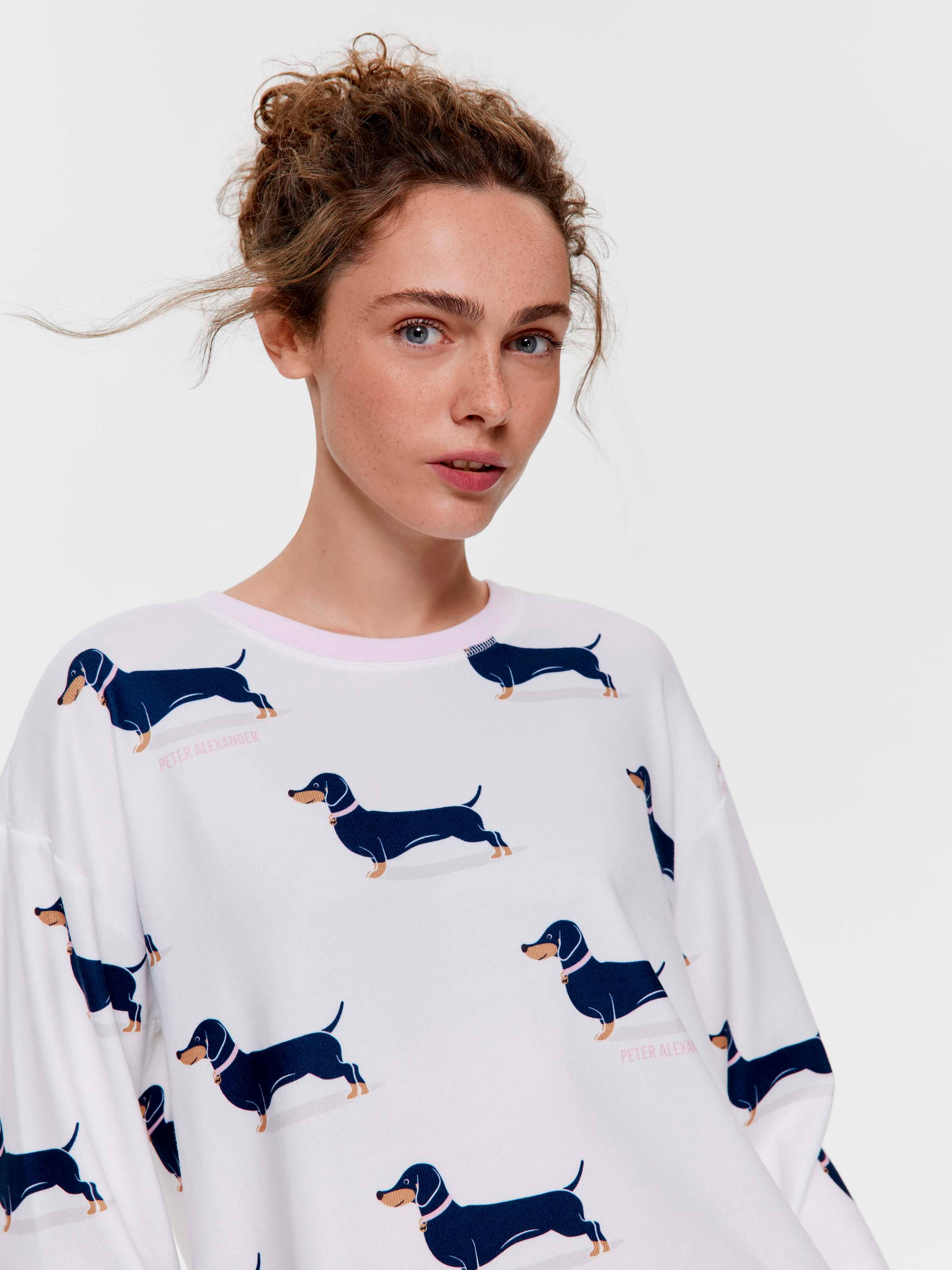 Dachshund Plush Long Sleeve Top