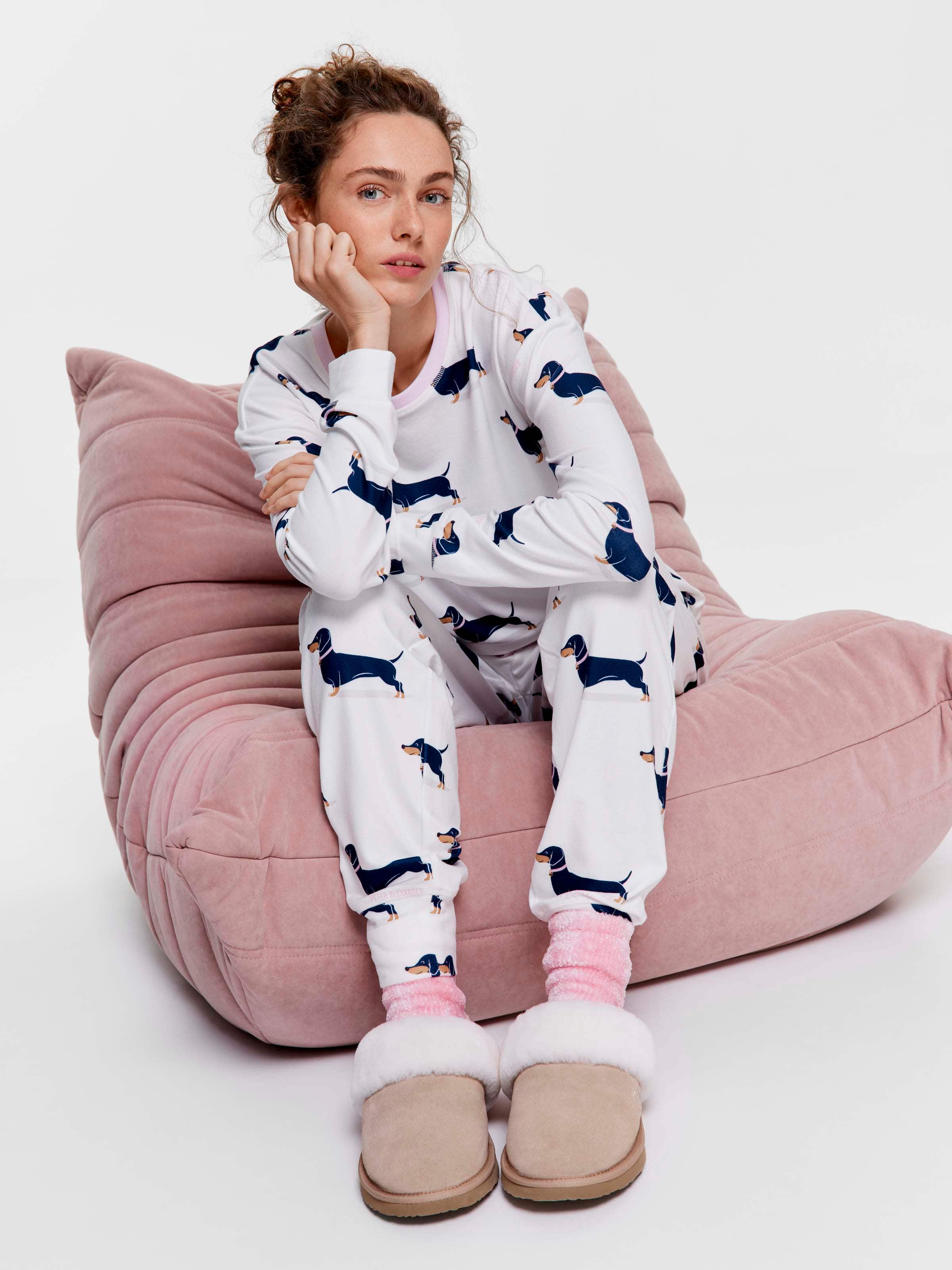 Dachshund Plush Easy Pj Pant