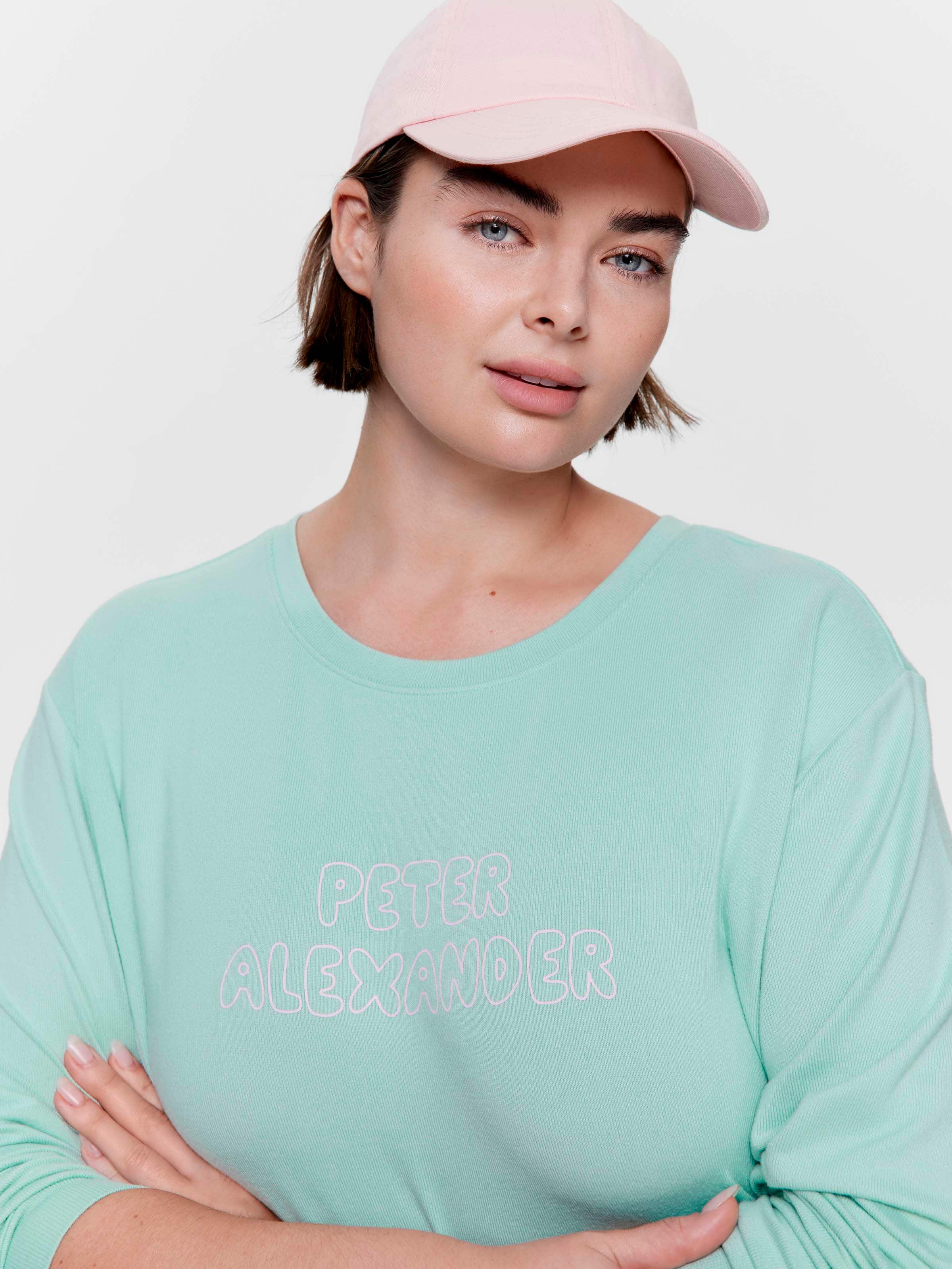 P.A. Plus Sage Logo Plush Sweater