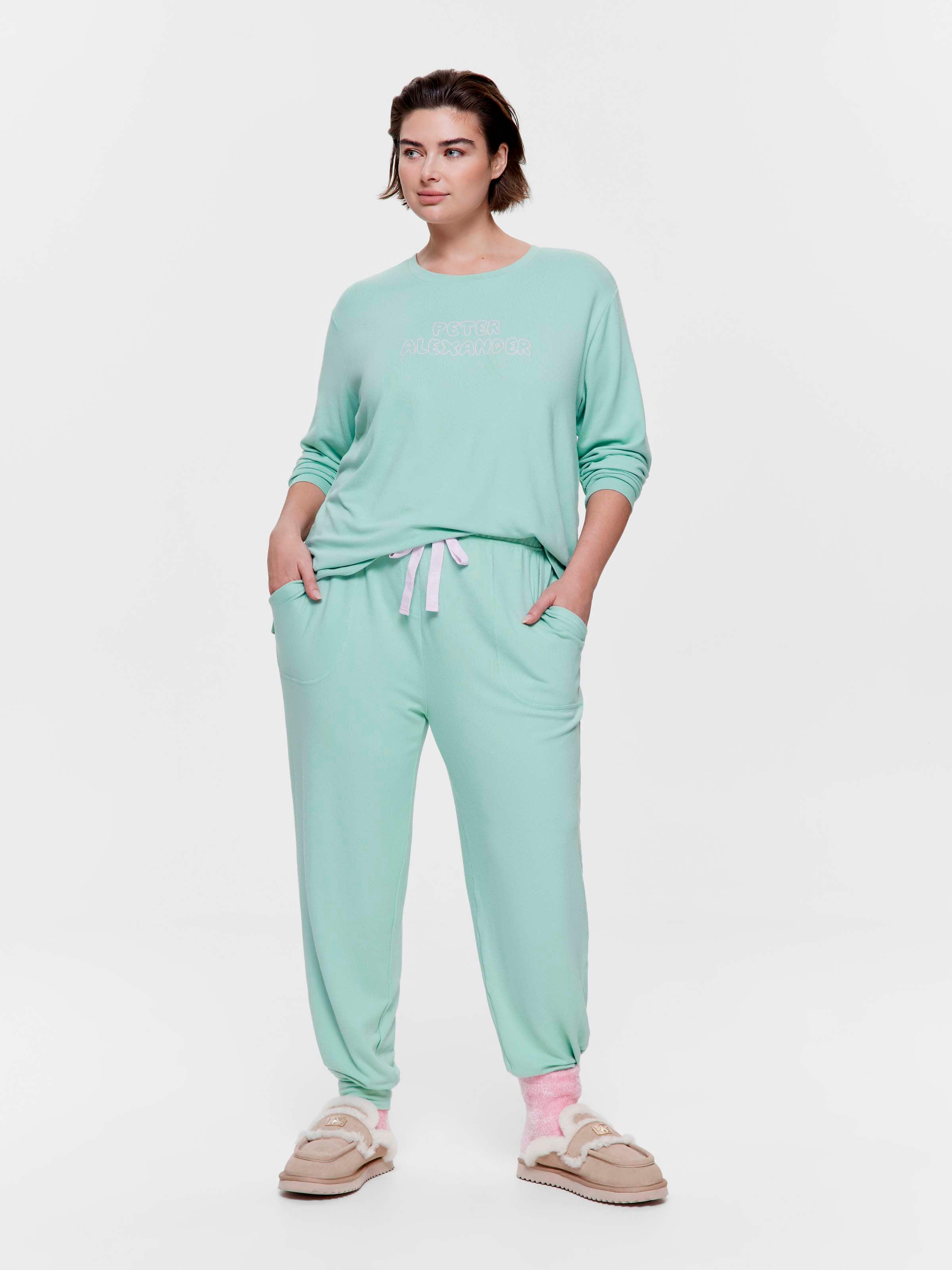 P.A. Plus Sage Plush Easy Pj Pant