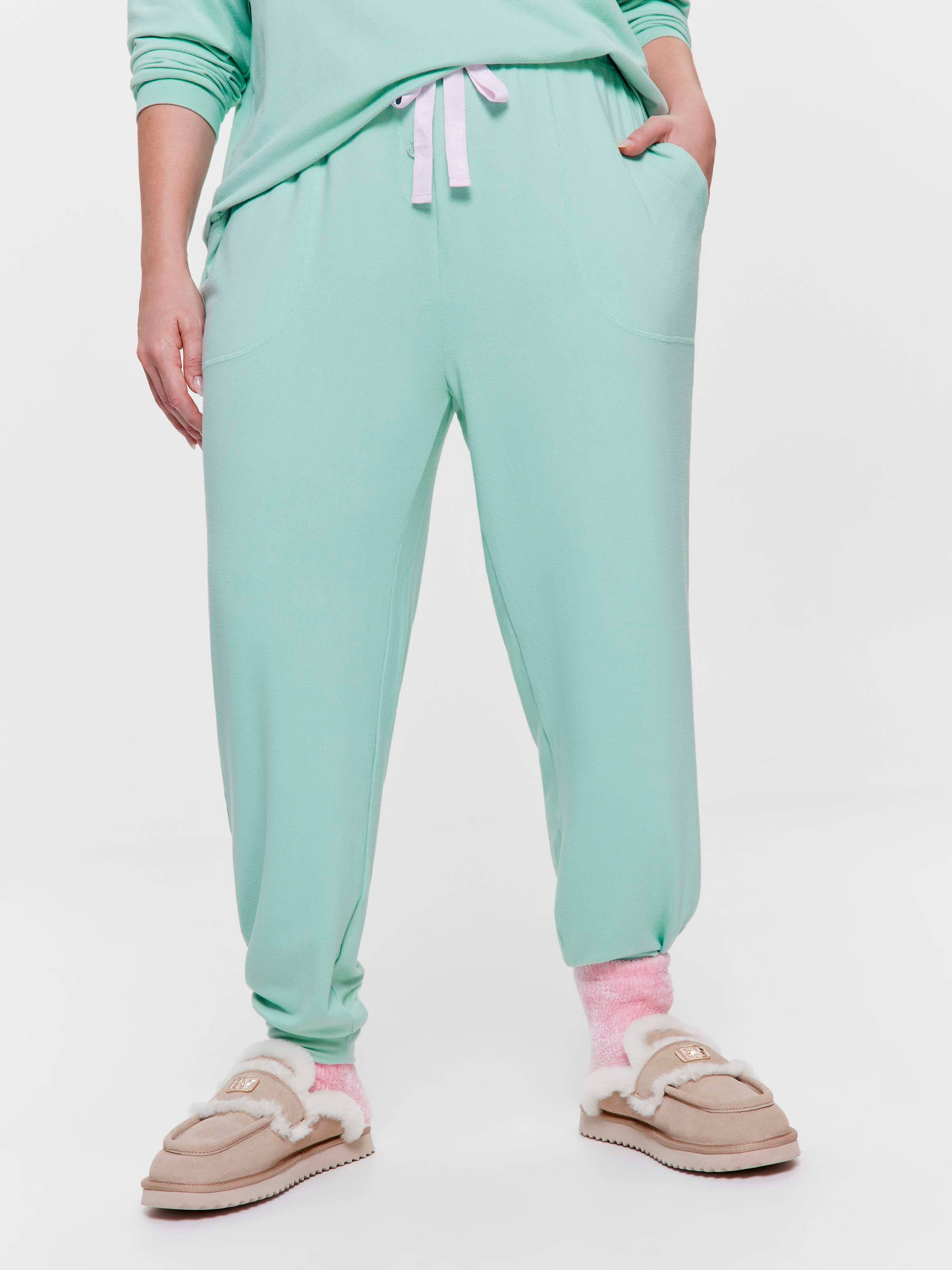 P.A. Plus Sage Plush Easy Pj Pant