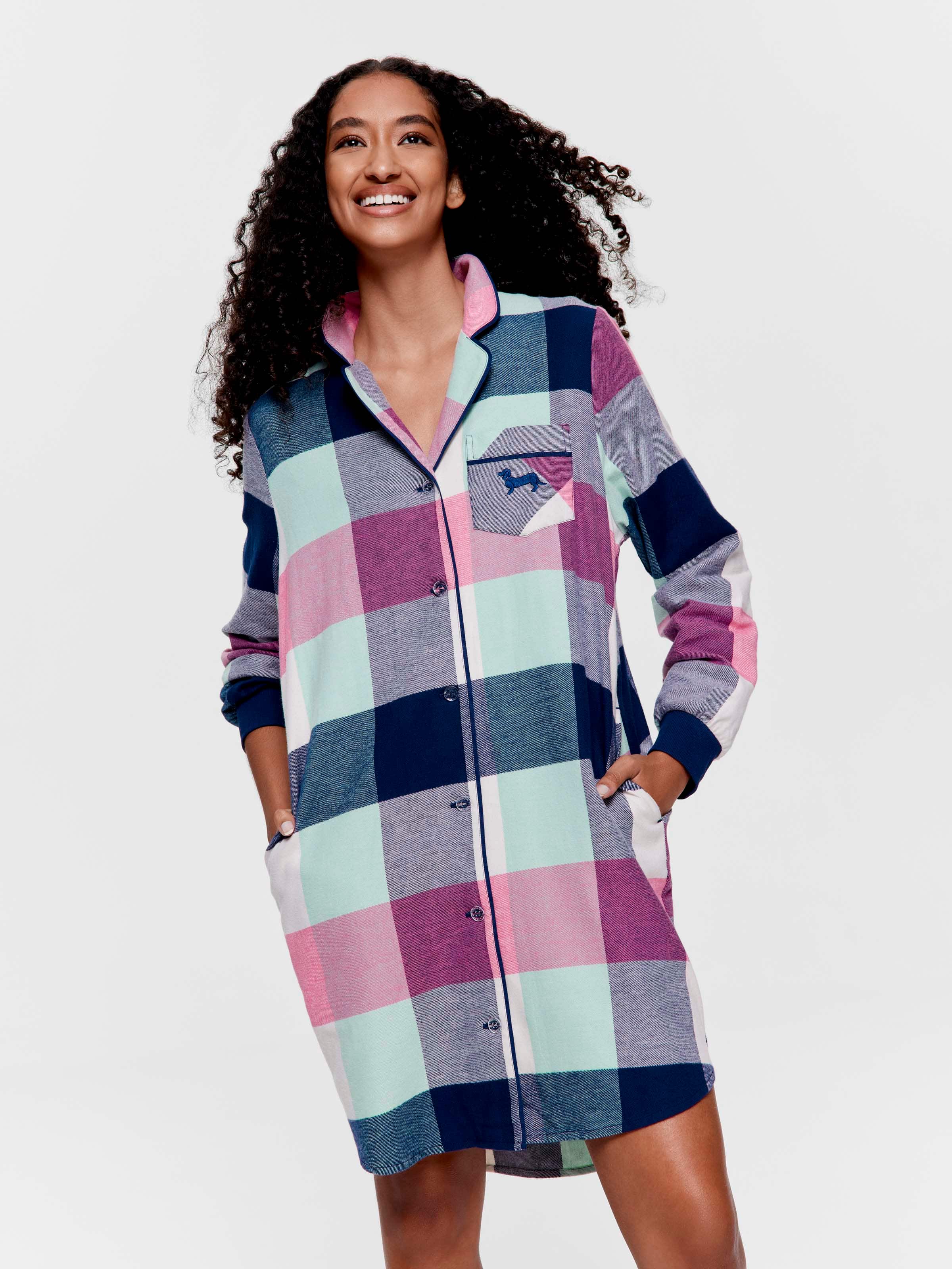 Buffalo Check 100% Cotton Flannelette Nightshirt