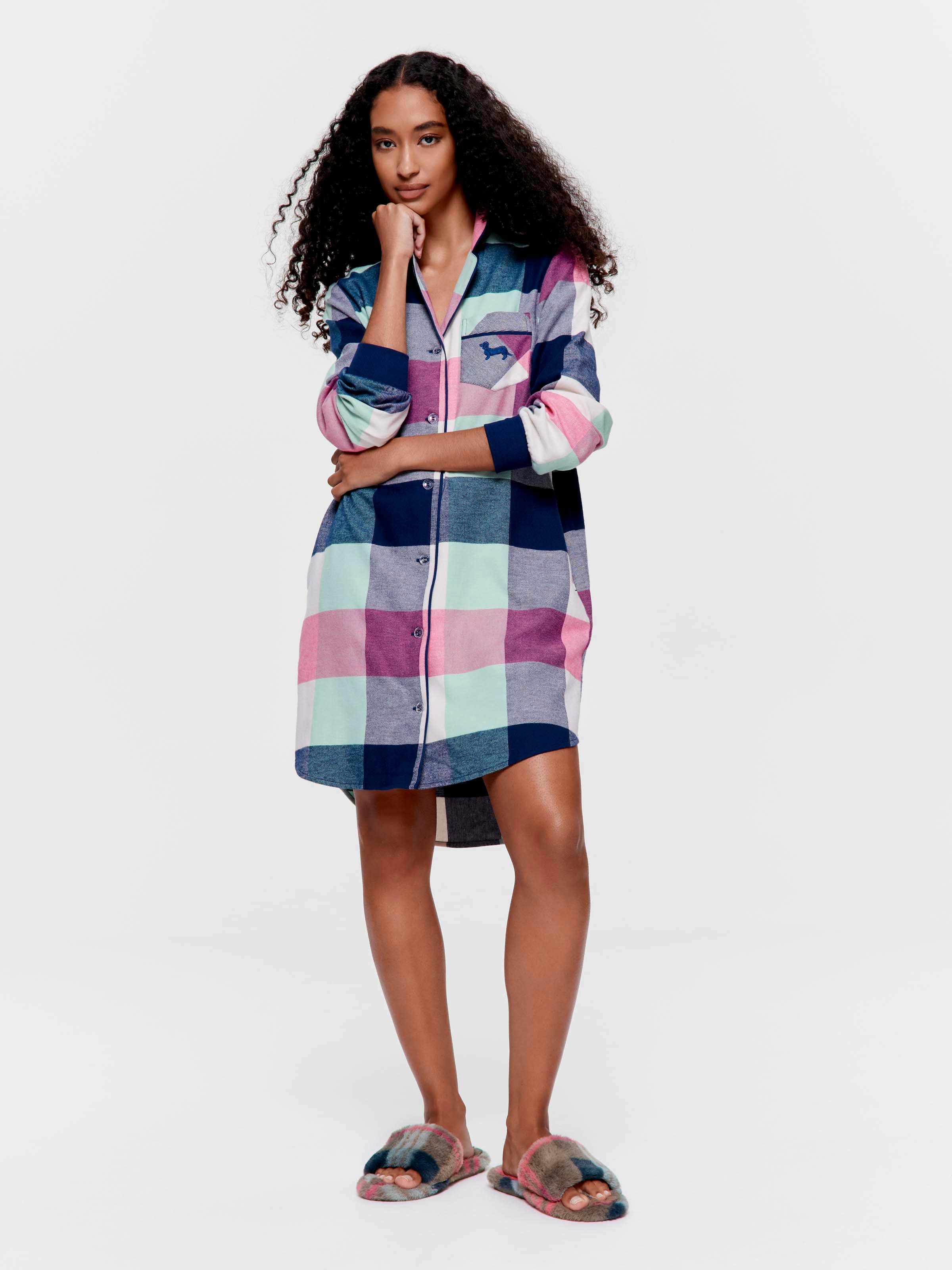 Buffalo Check 100% Cotton Flannelette Nightshirt