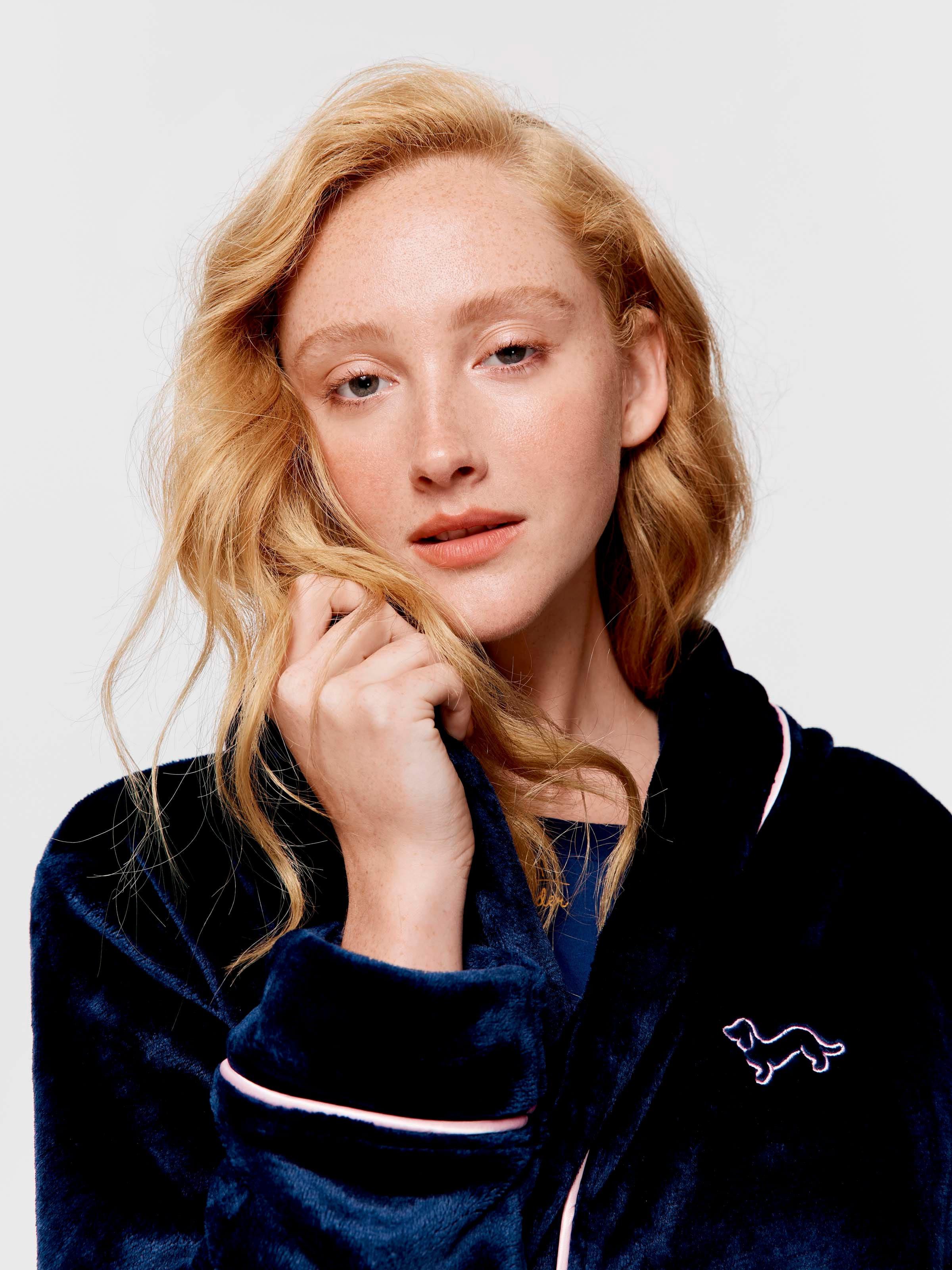 Navy Hooded Gown