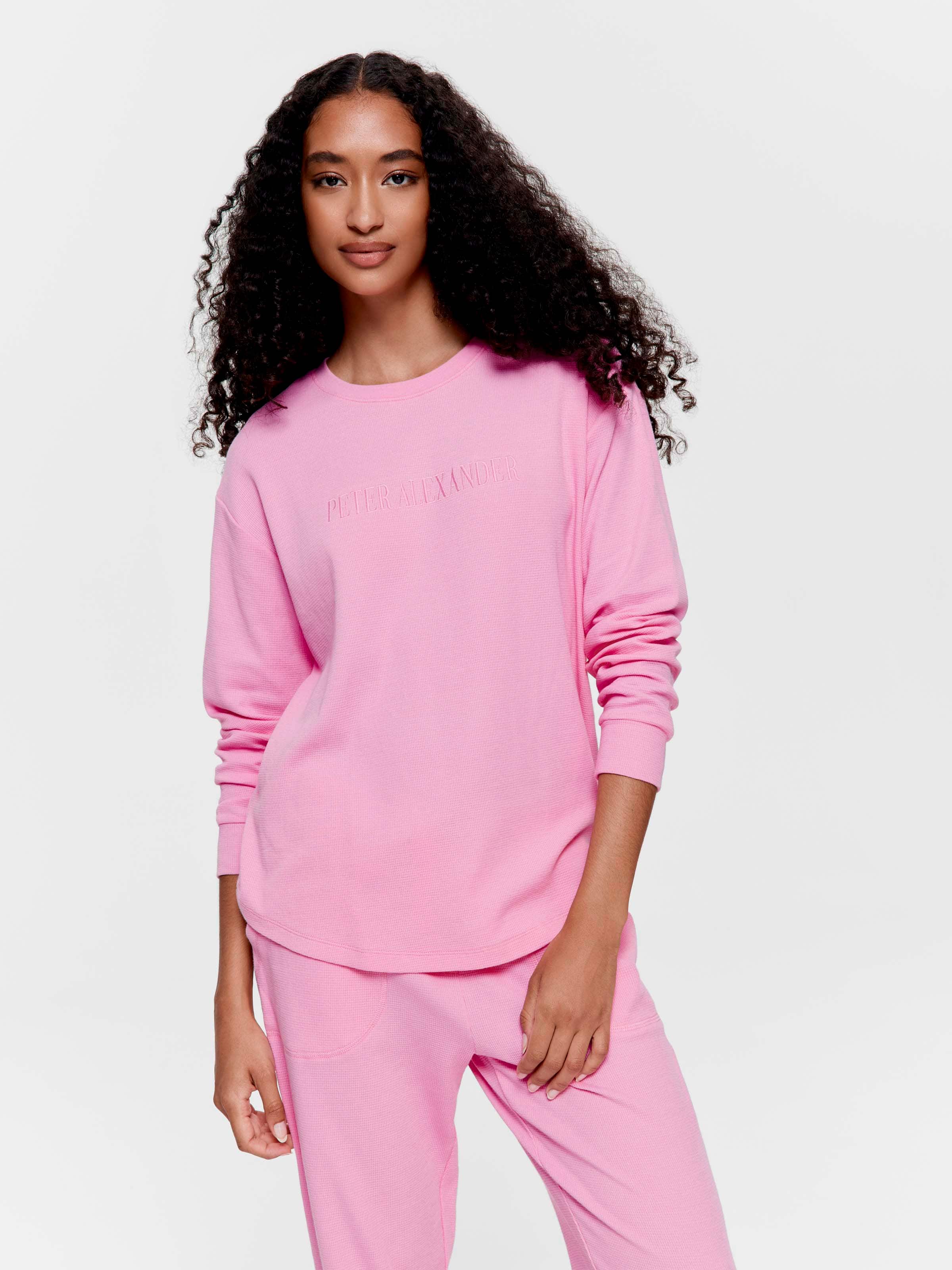 Pink Waffle Sweater