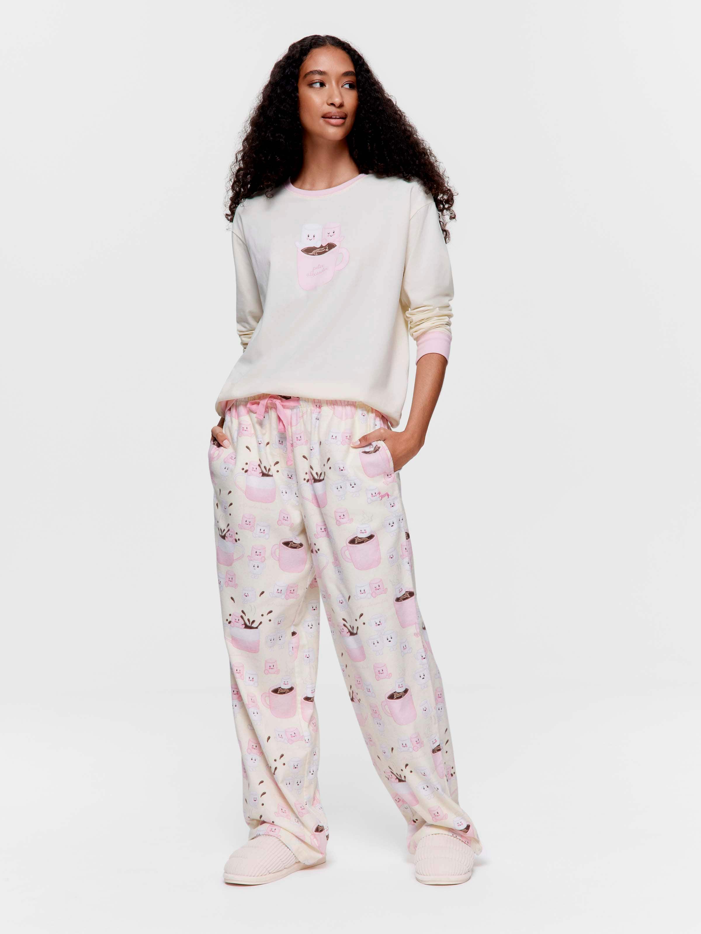 Happy Marshmallow 100% Cotton Flannelette Classic Pj Pant
