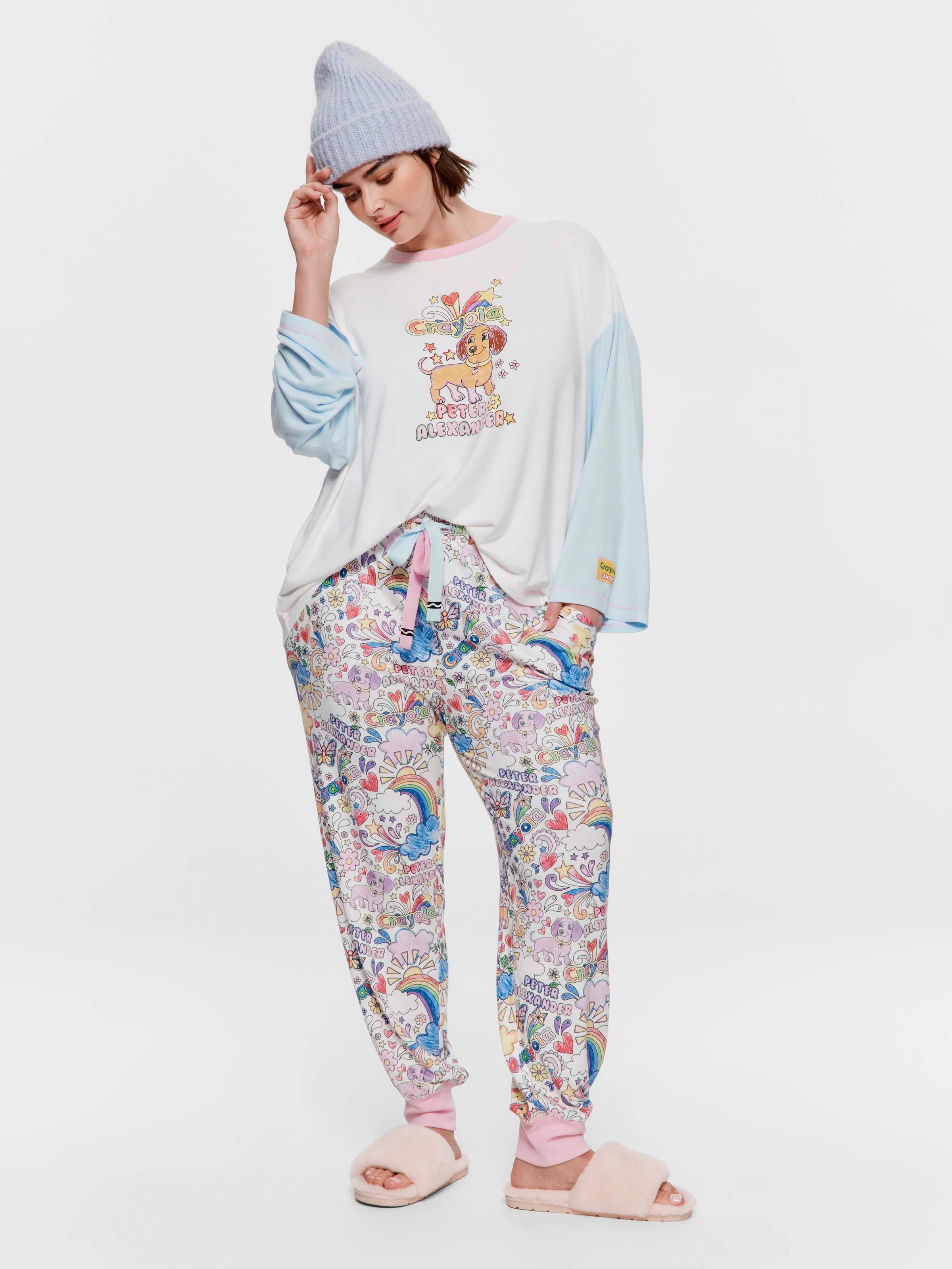 P.A. Plus Crayola Sketch Plush Easy Pj Pant