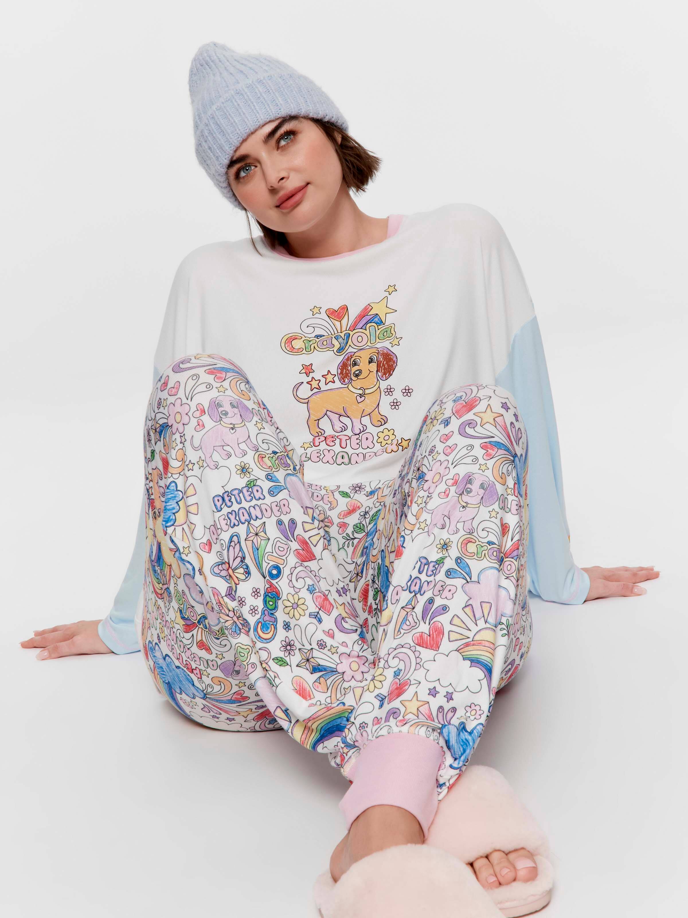 P.A. Plus Crayola Sketch Plush Easy Pj Pant