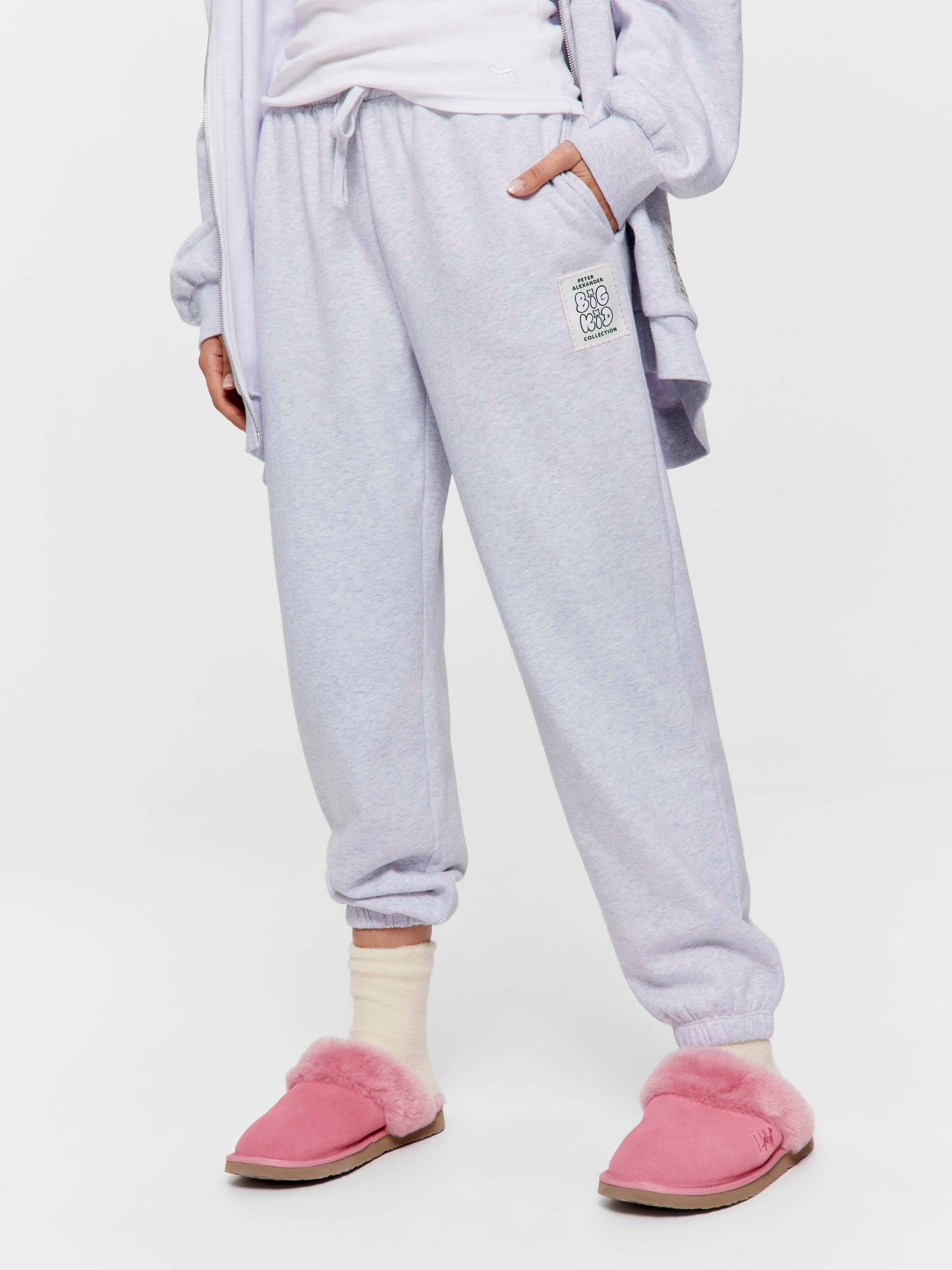 Big Kid Grey Fleece Track Pj Pant