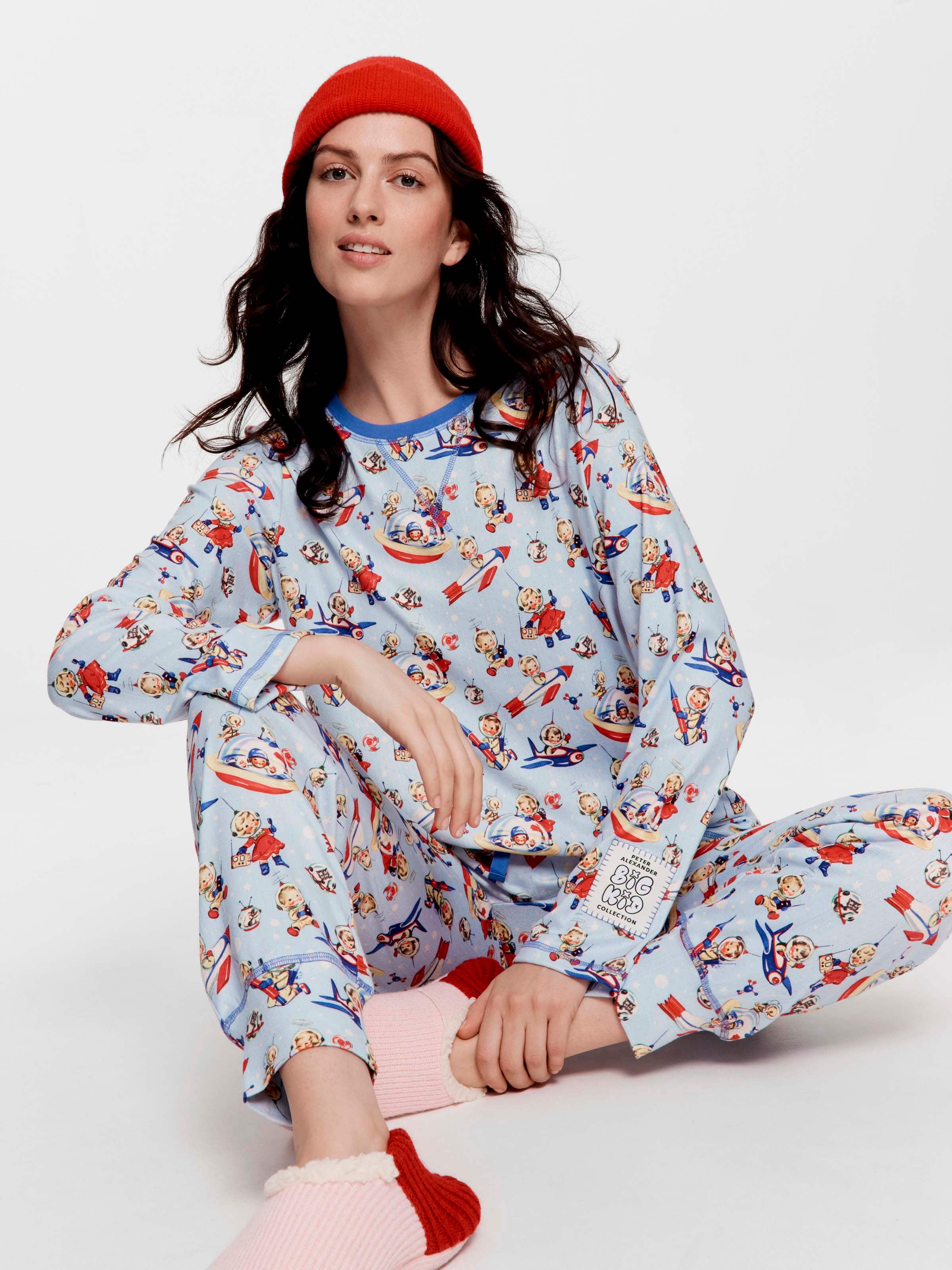 Big Kid Outer Space Pointelle Long Pj Set