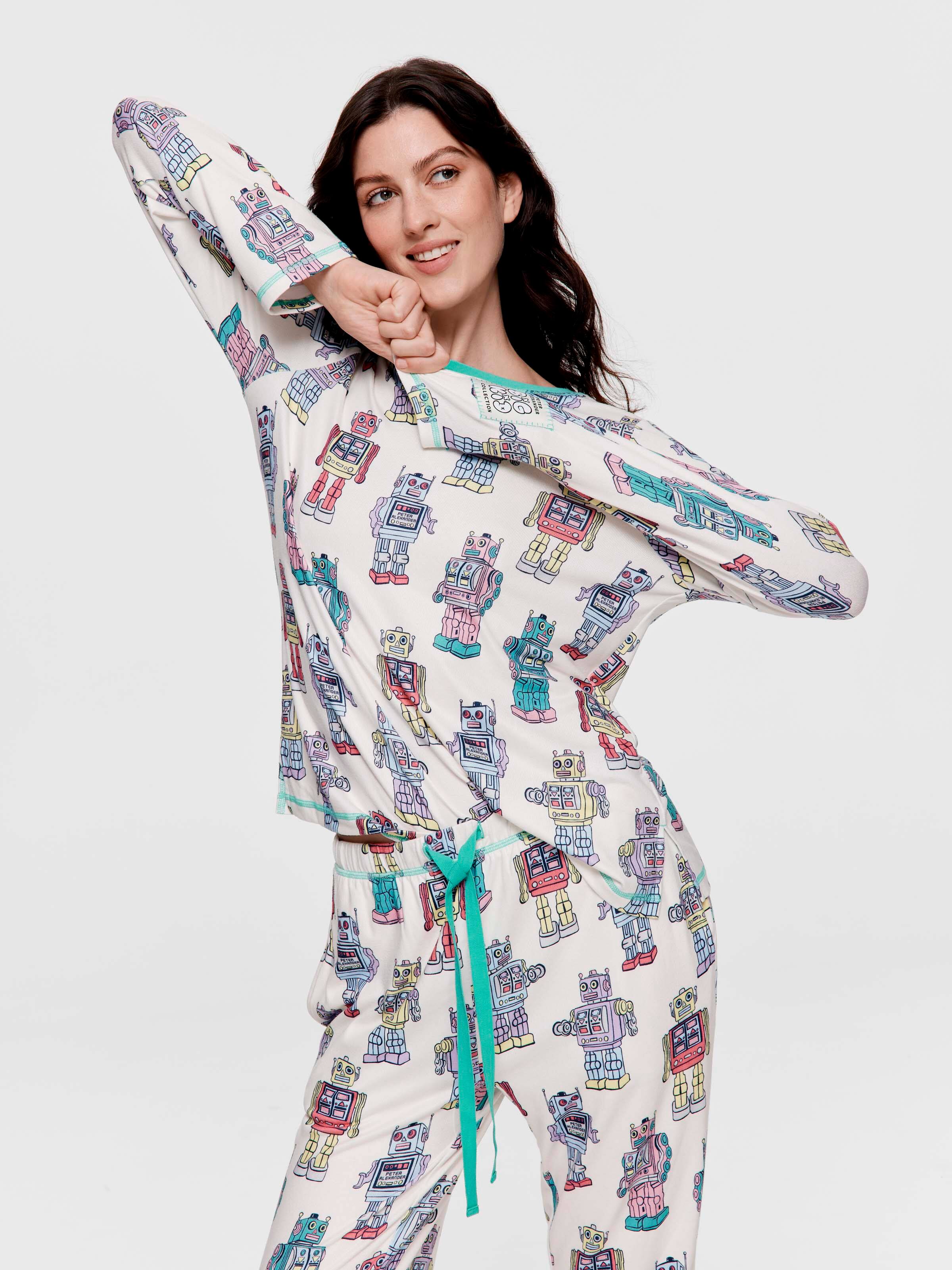 Big Kid Robot Plush Long Pj Set