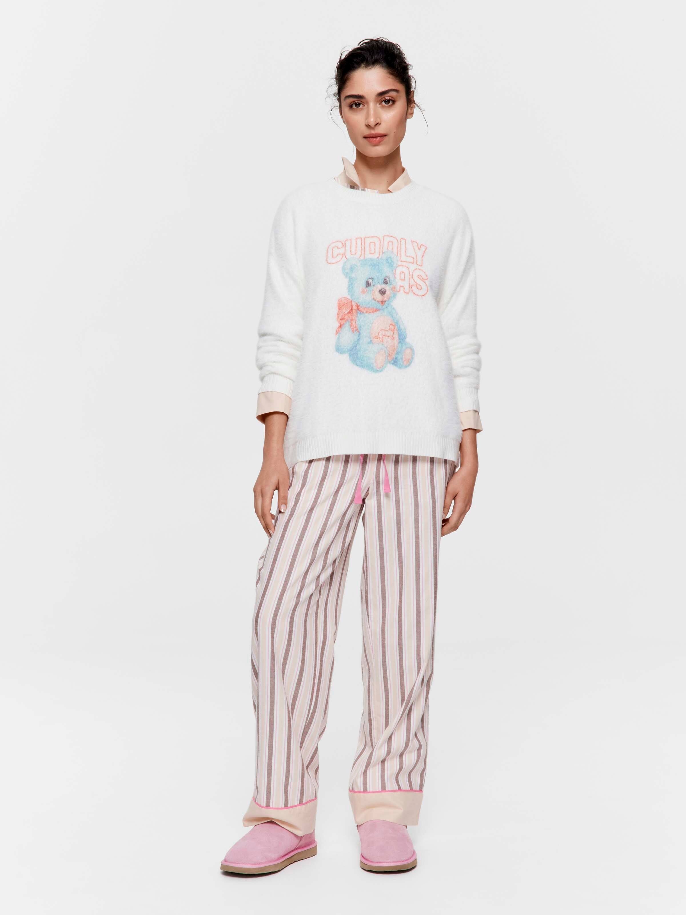 Cuddly As Teddy Fluffy Knit Sweater