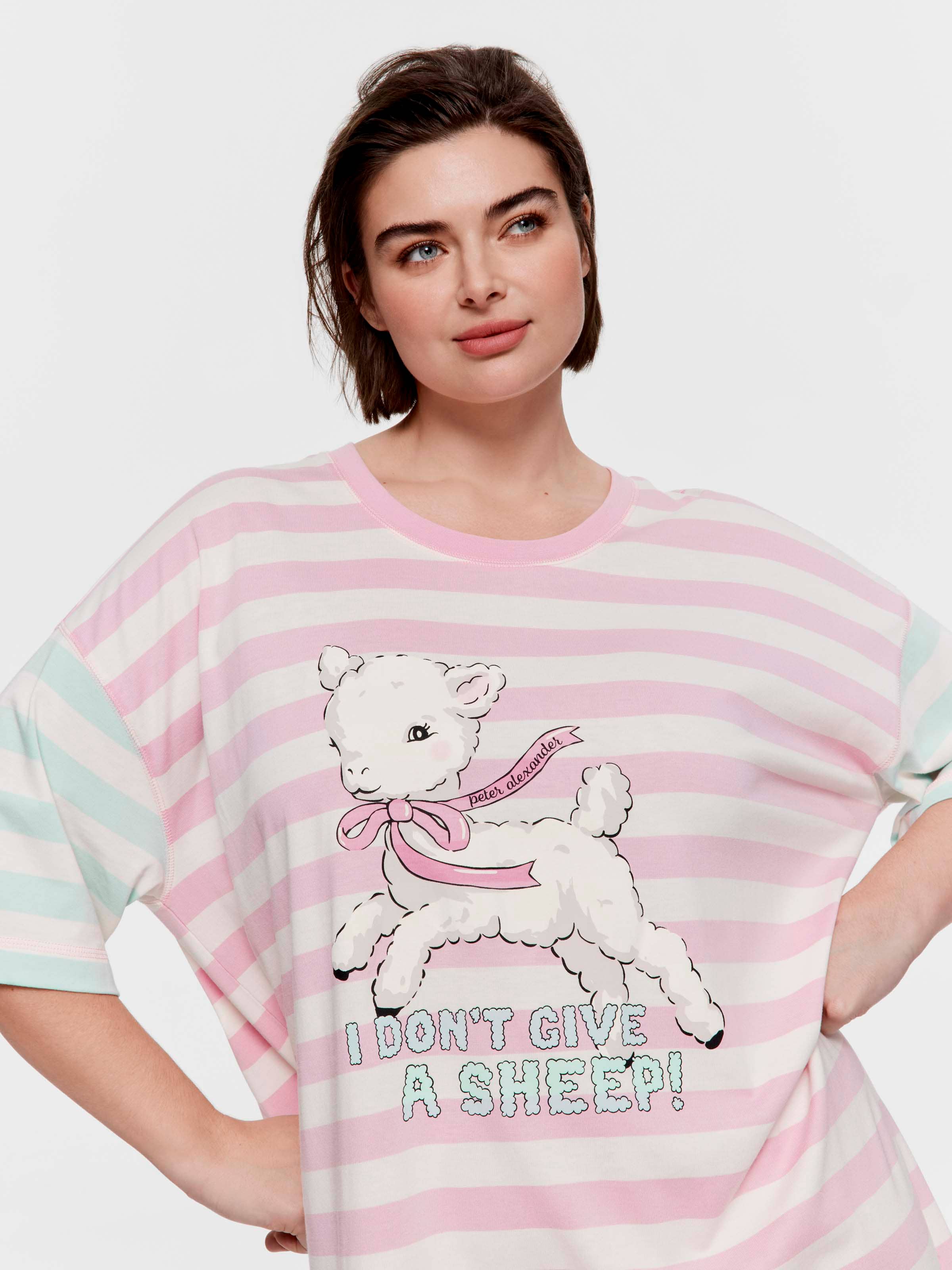 P.A. Plus Don't Give A Sheep Oversized Sleep Tee