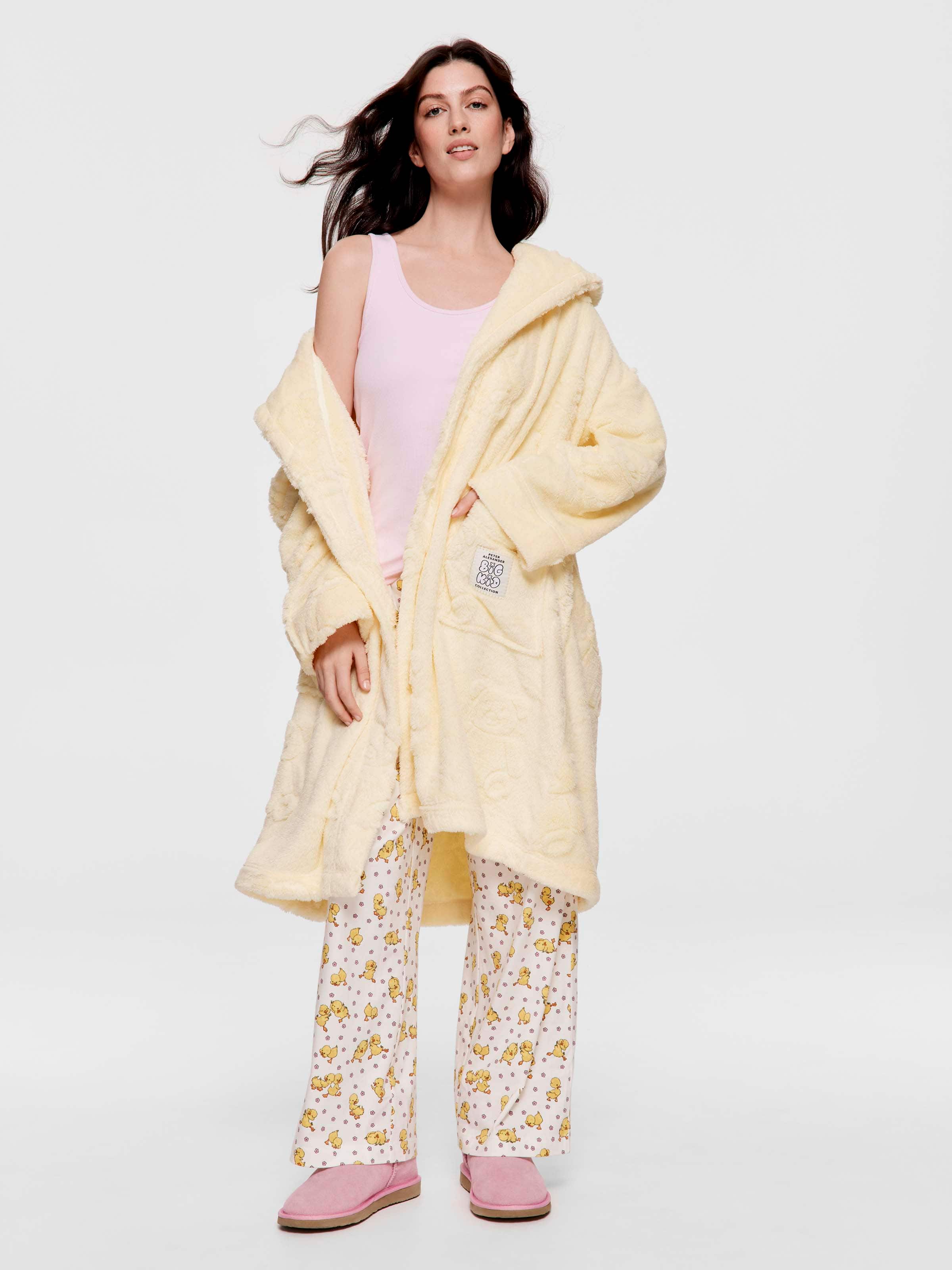 Lemon Embossed Teddy Gown
