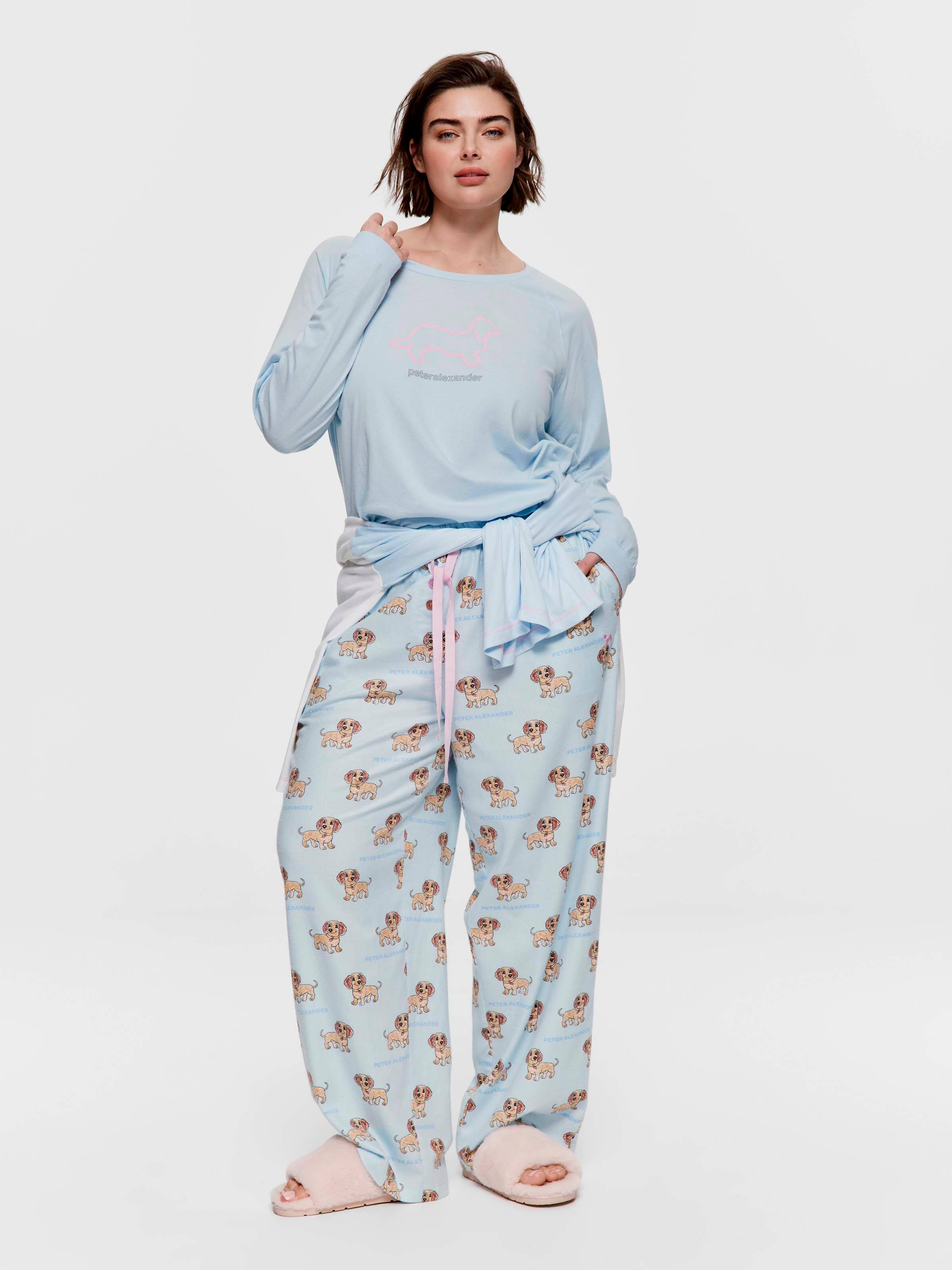 P.A. Plus Sketched Penny Bamboo Flannelette Classic Pj Pant