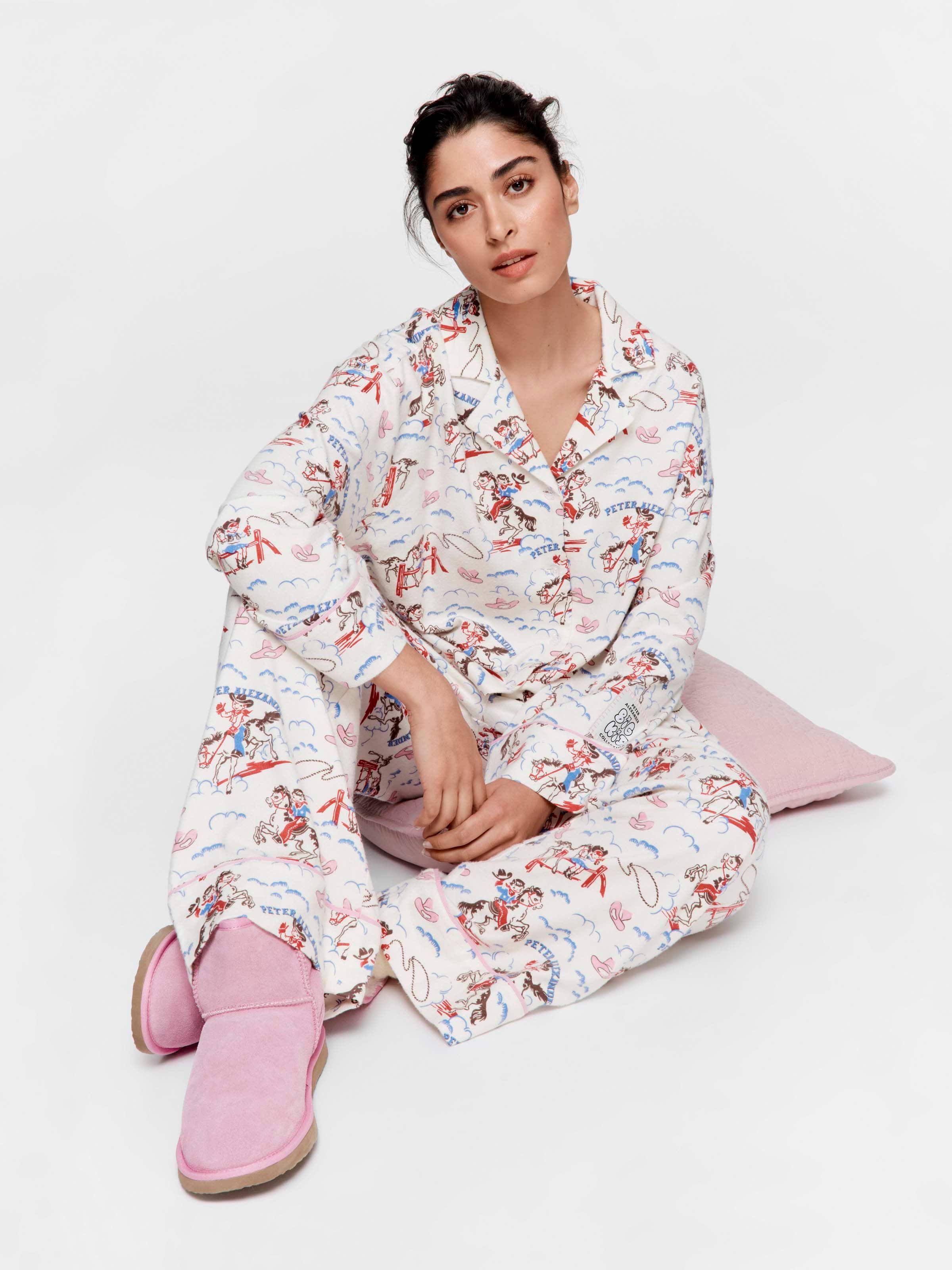 Big Kid Vintage Cowboy Bamboo Flannelette Oversized Pj Set