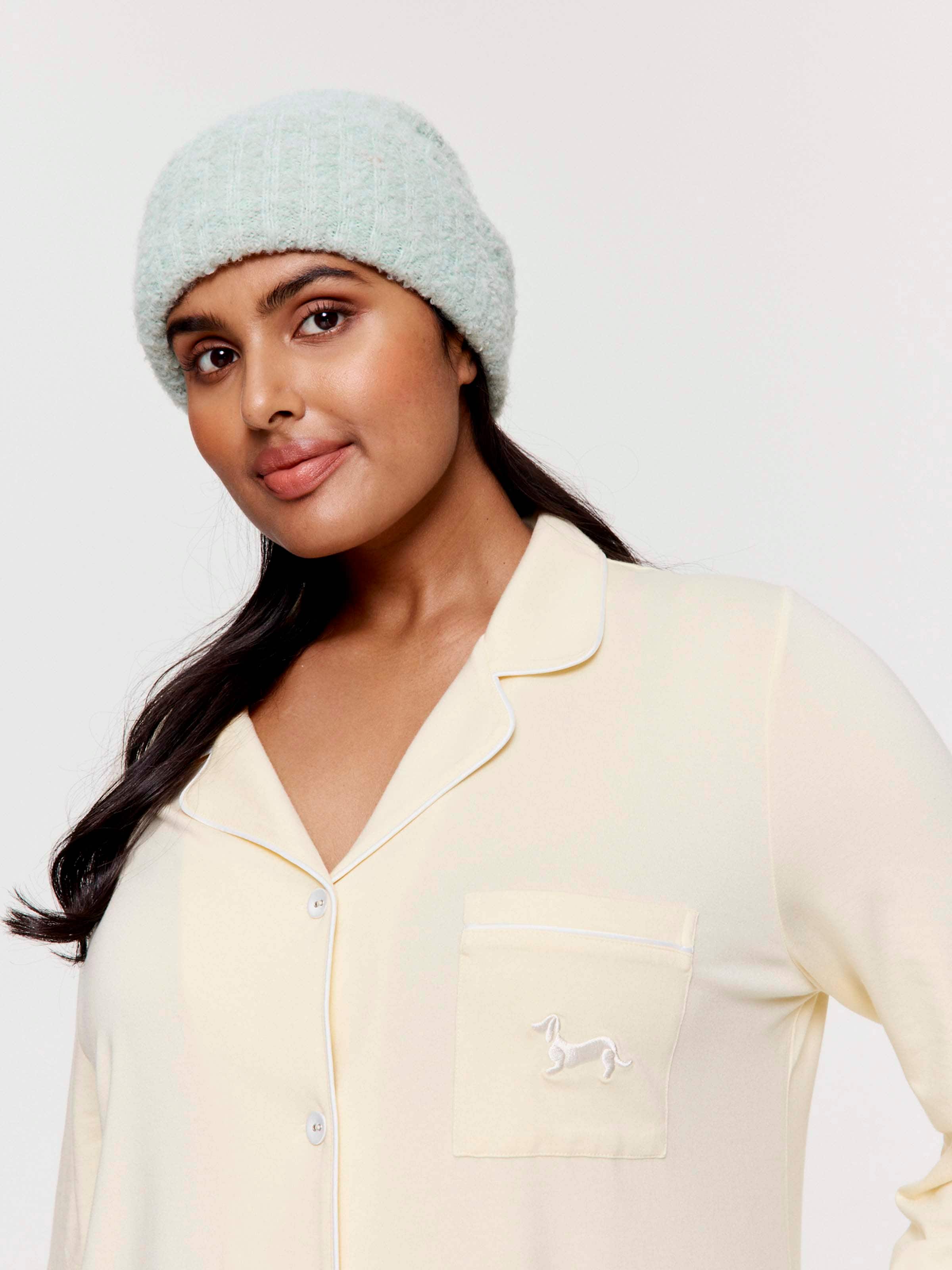 P.A. Plus Butter Bamboo Jersey Long Pj Set