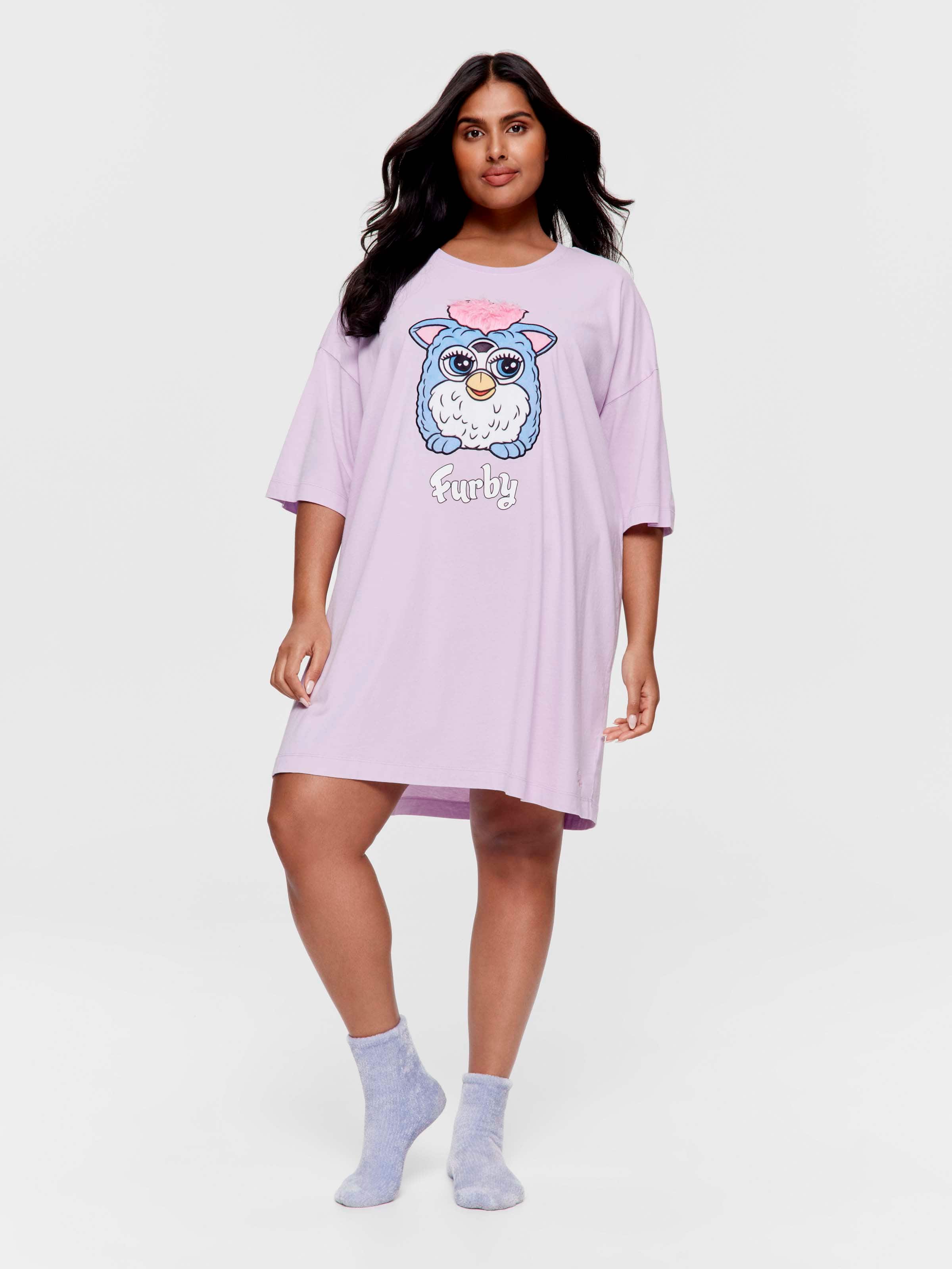 P.A. Plus Furby 100% Cotton Oversized Sleep Tee