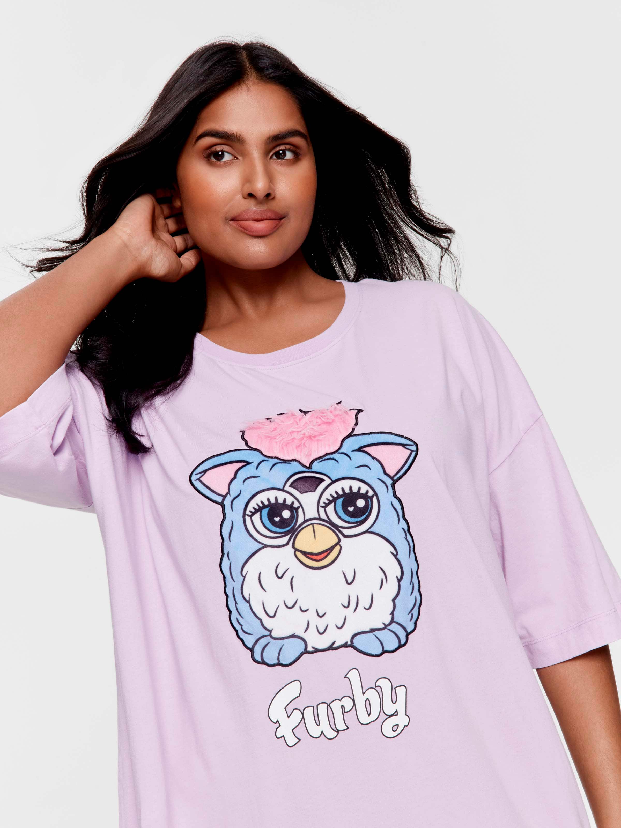 P.A. Plus Furby 100% Cotton Oversized Sleep Tee