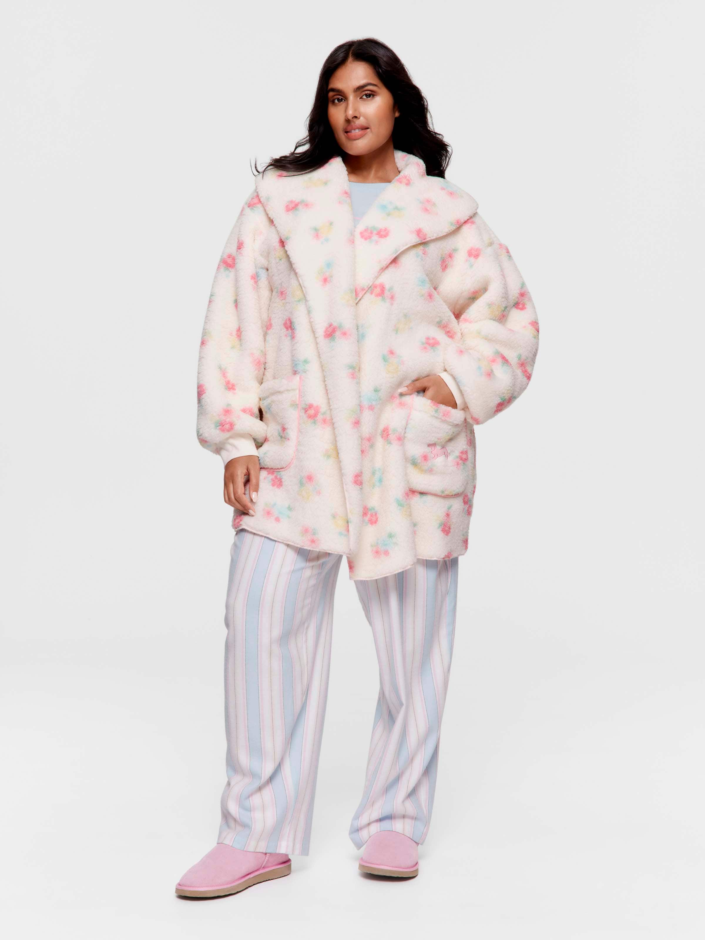 P.A. Plus Floral Teddy Shrug