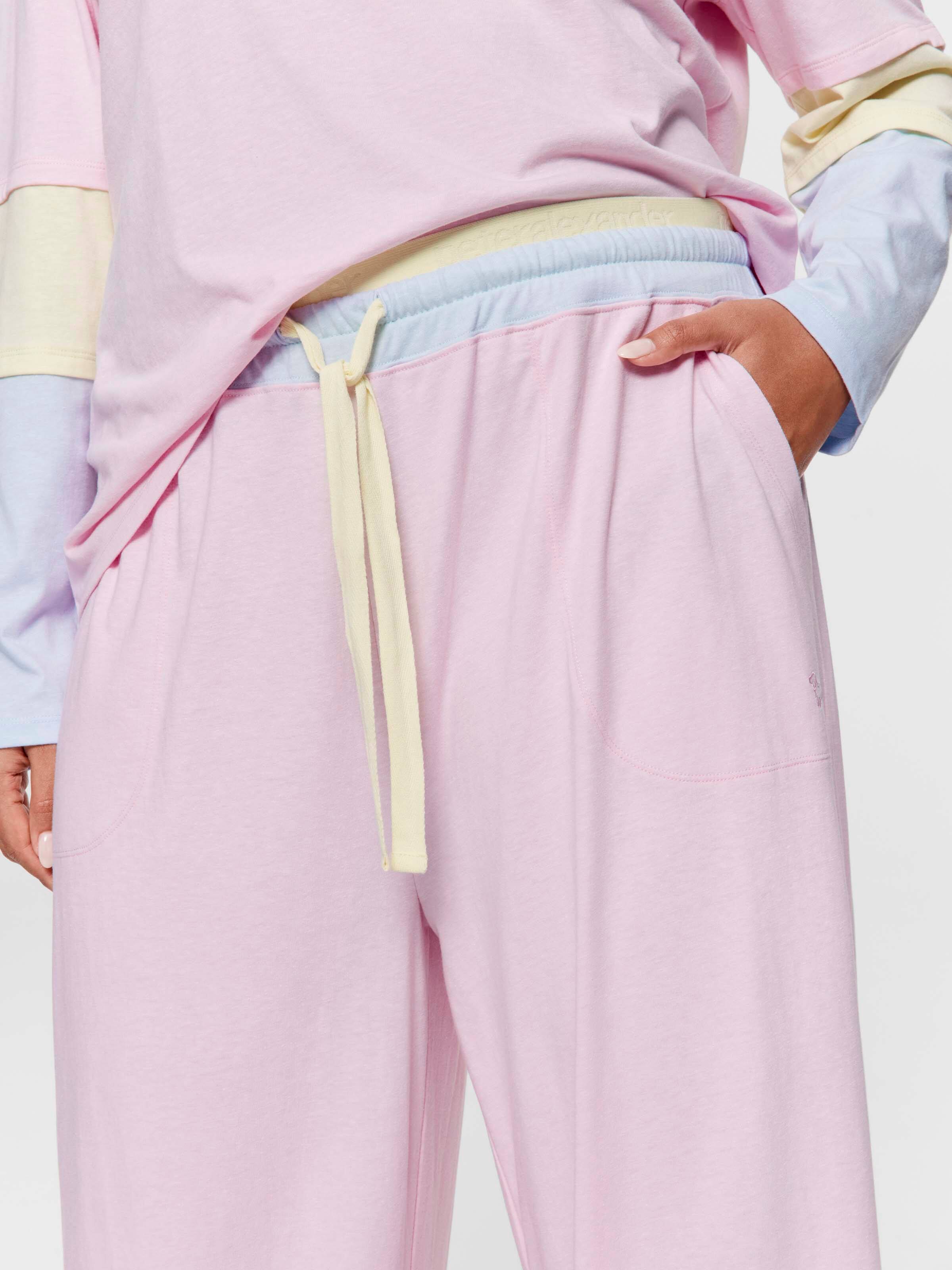 P.A. Plus Contrast Block Wide Leg Pj Pant
