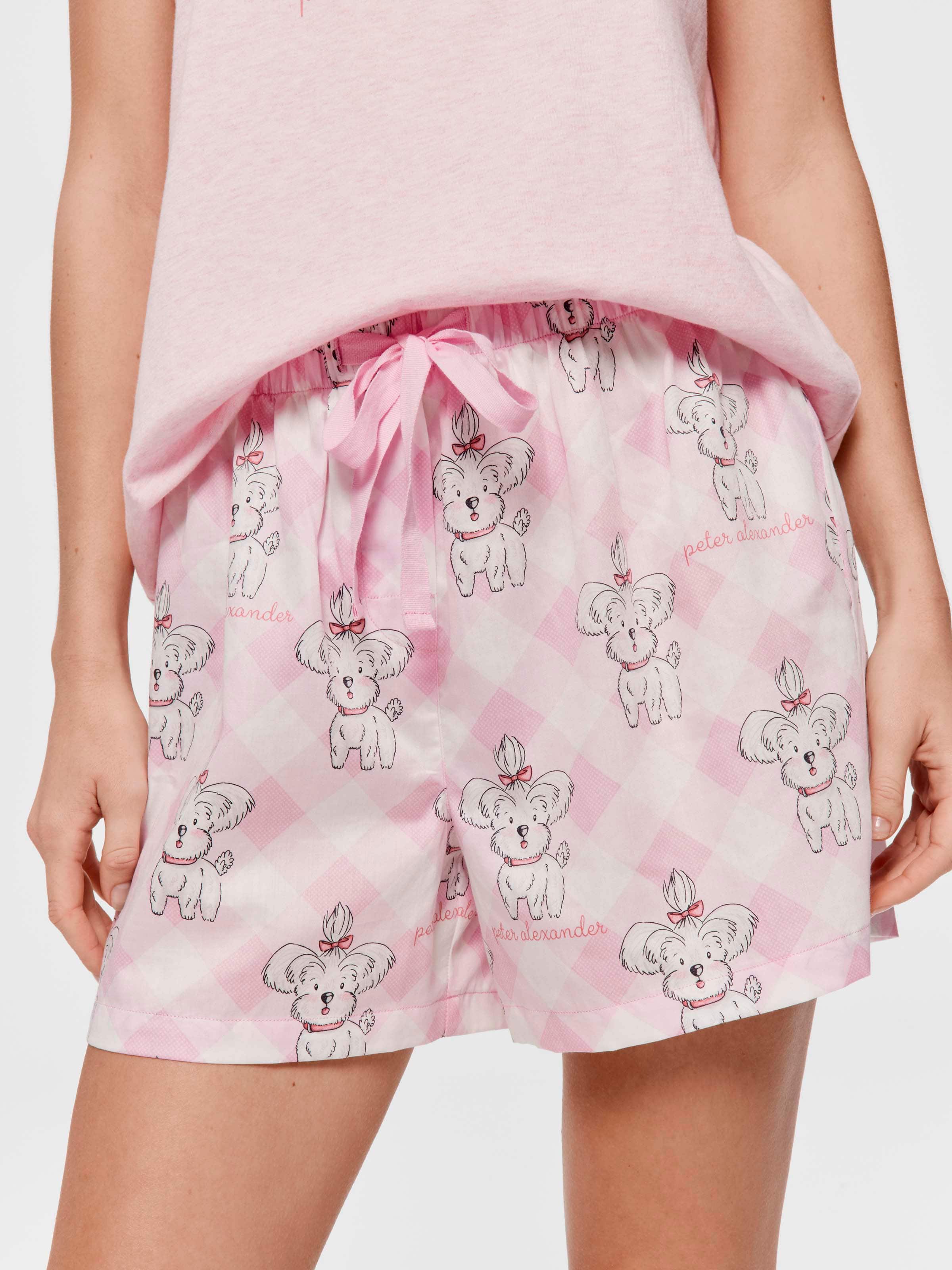 Cute Dog 100% Cotton Mid Short