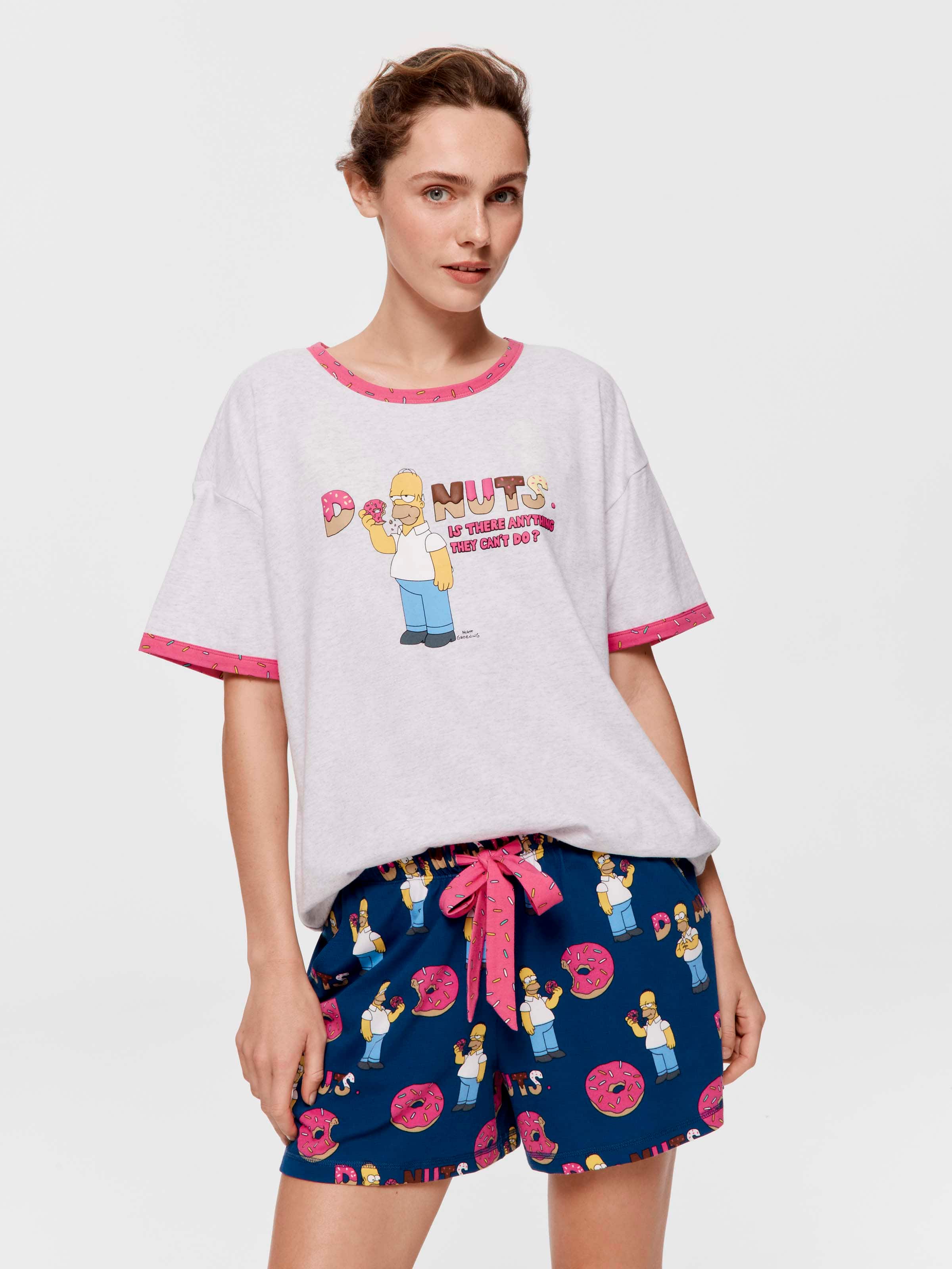 The Simpsons Homer Donut Mid Short