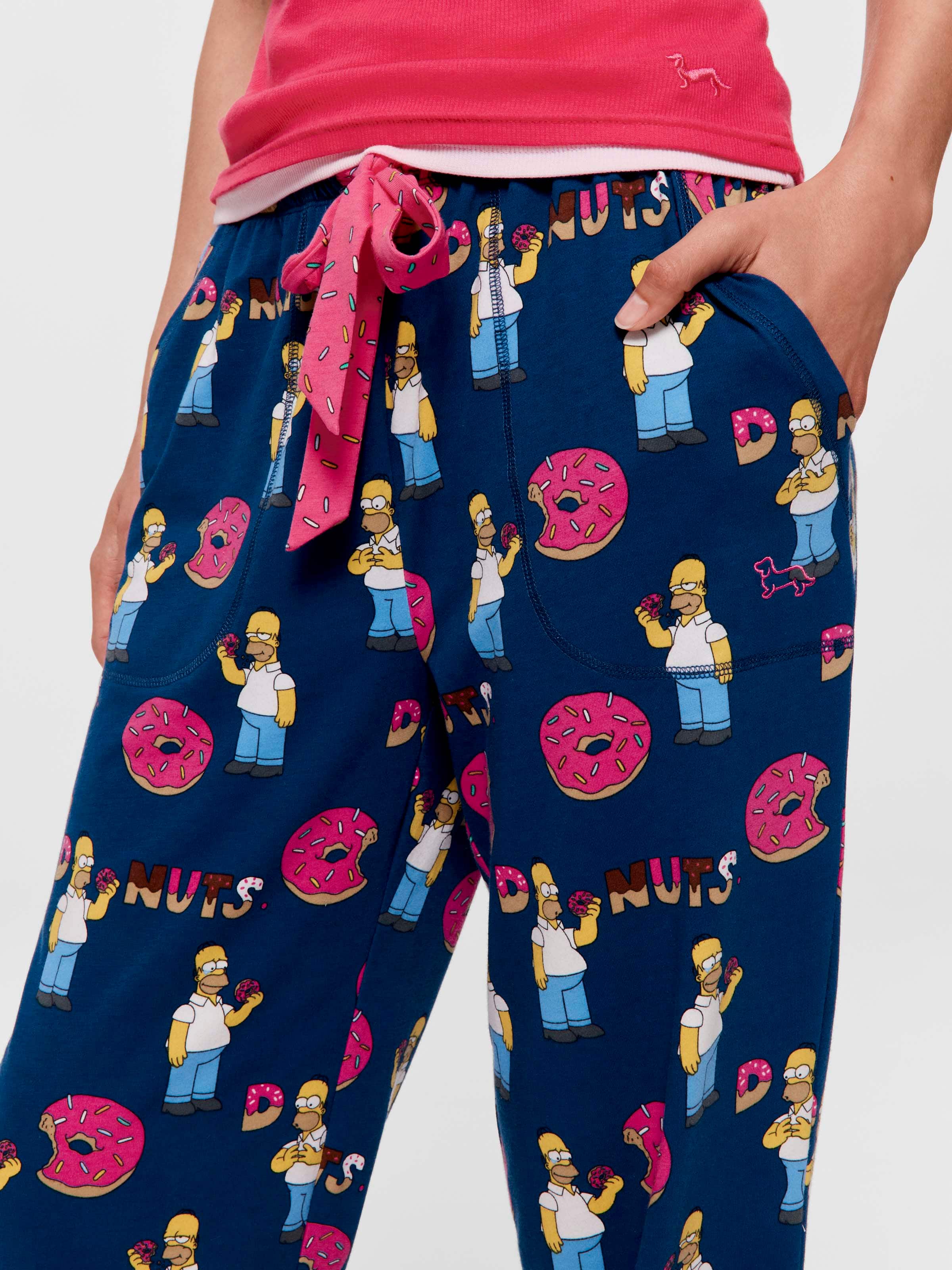 The Simpsons Homer Donut Easy Pj Pant