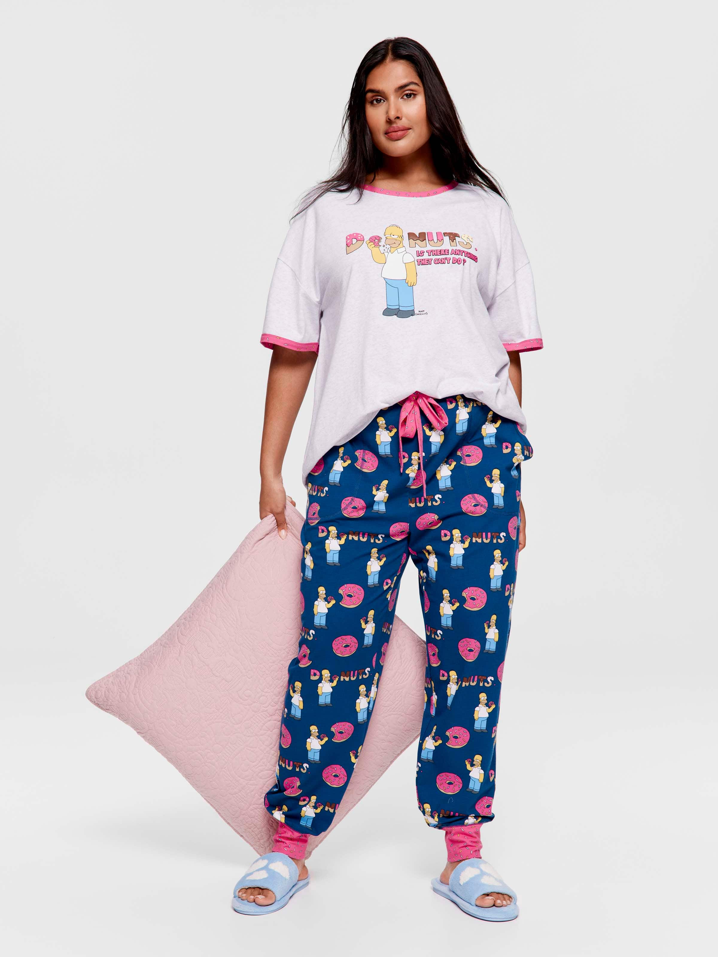 P.A. Plus The Simpsons Homer Donut Easy Pj Pant