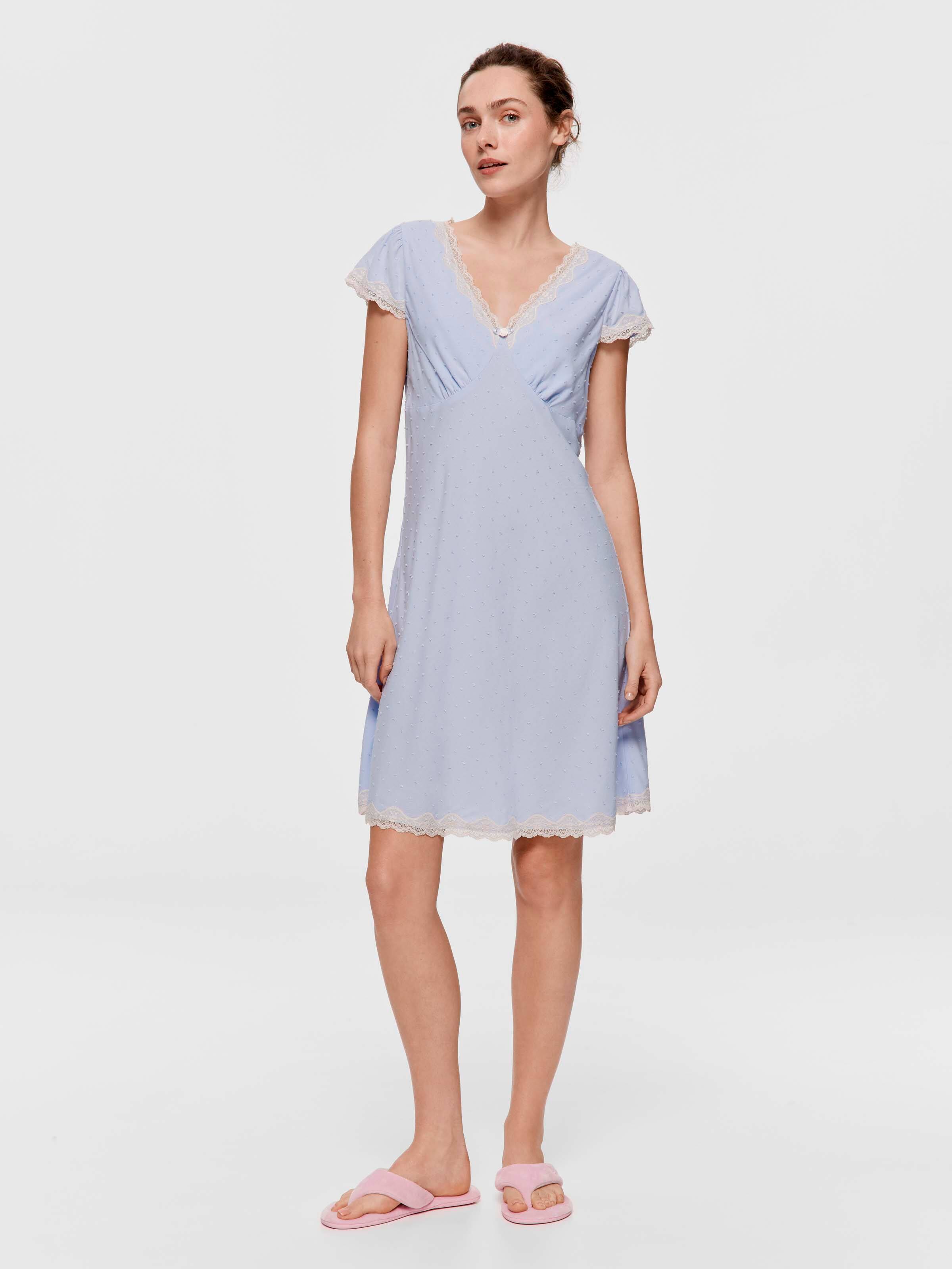 Vintage Lace Trim Fashion Nightie