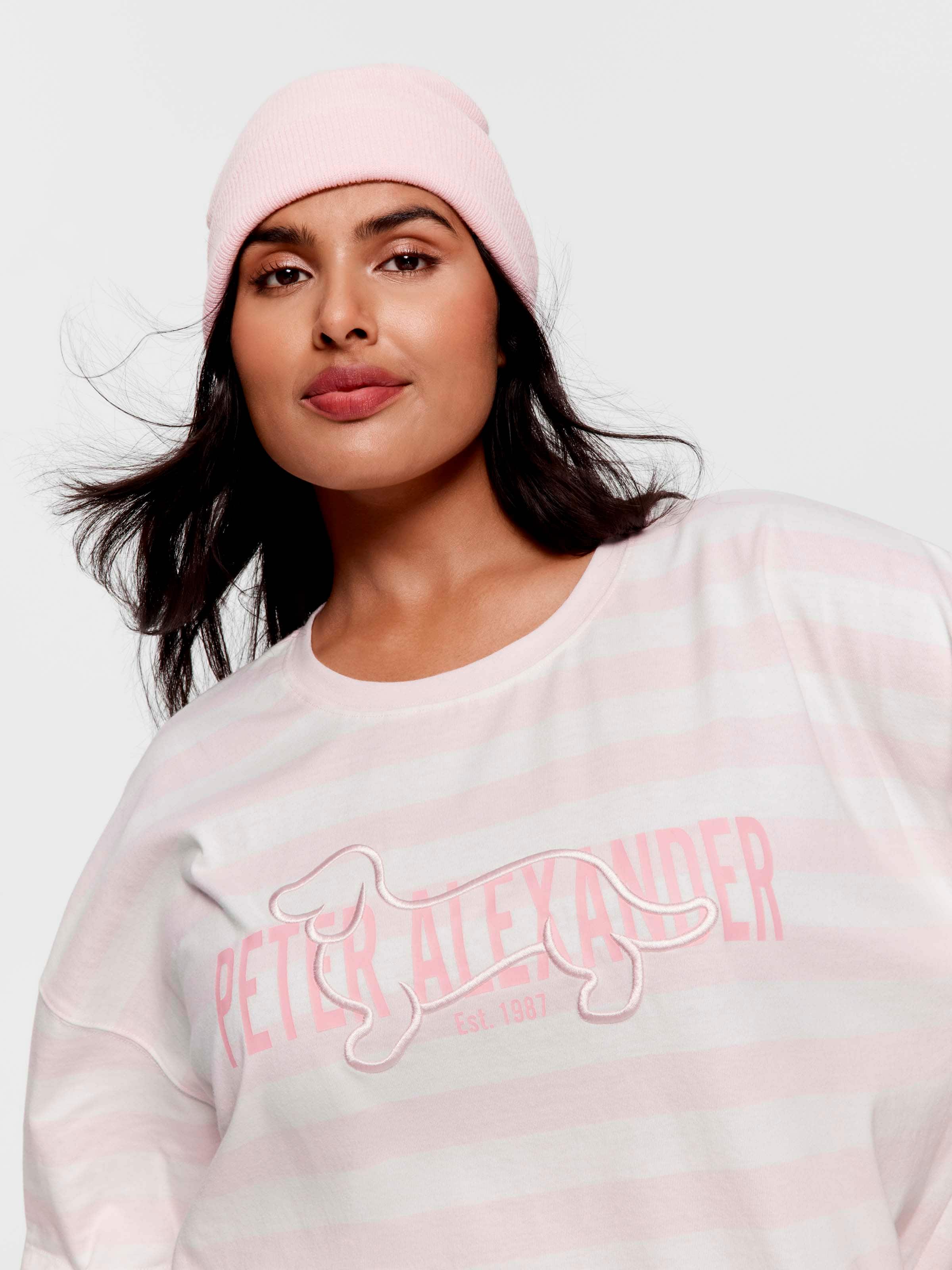 P.A. Plus Penny Stripe Heritage 100% Cotton Sleep Tee