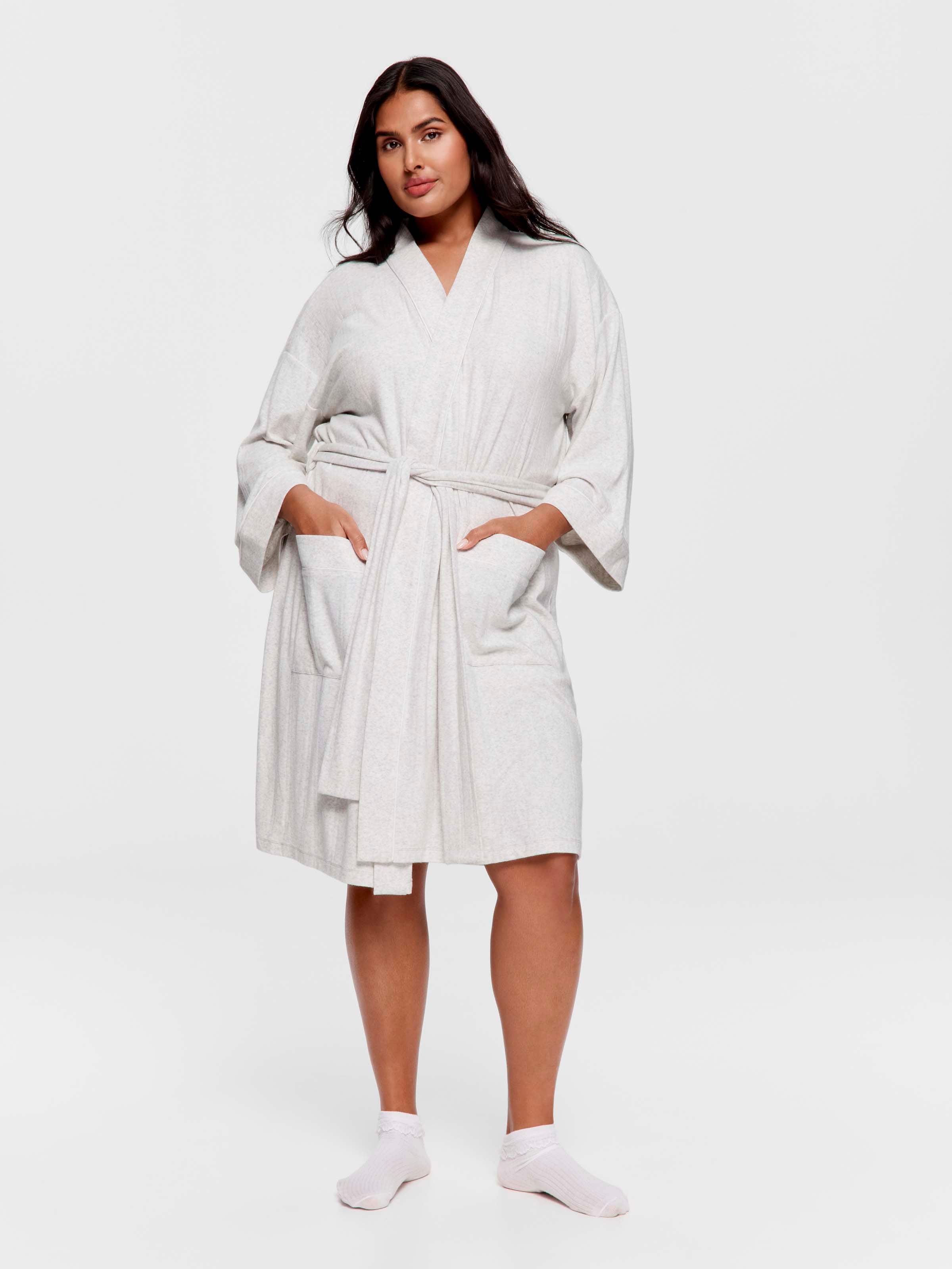 P.A. Plus Grey Marle Pointelle Gown