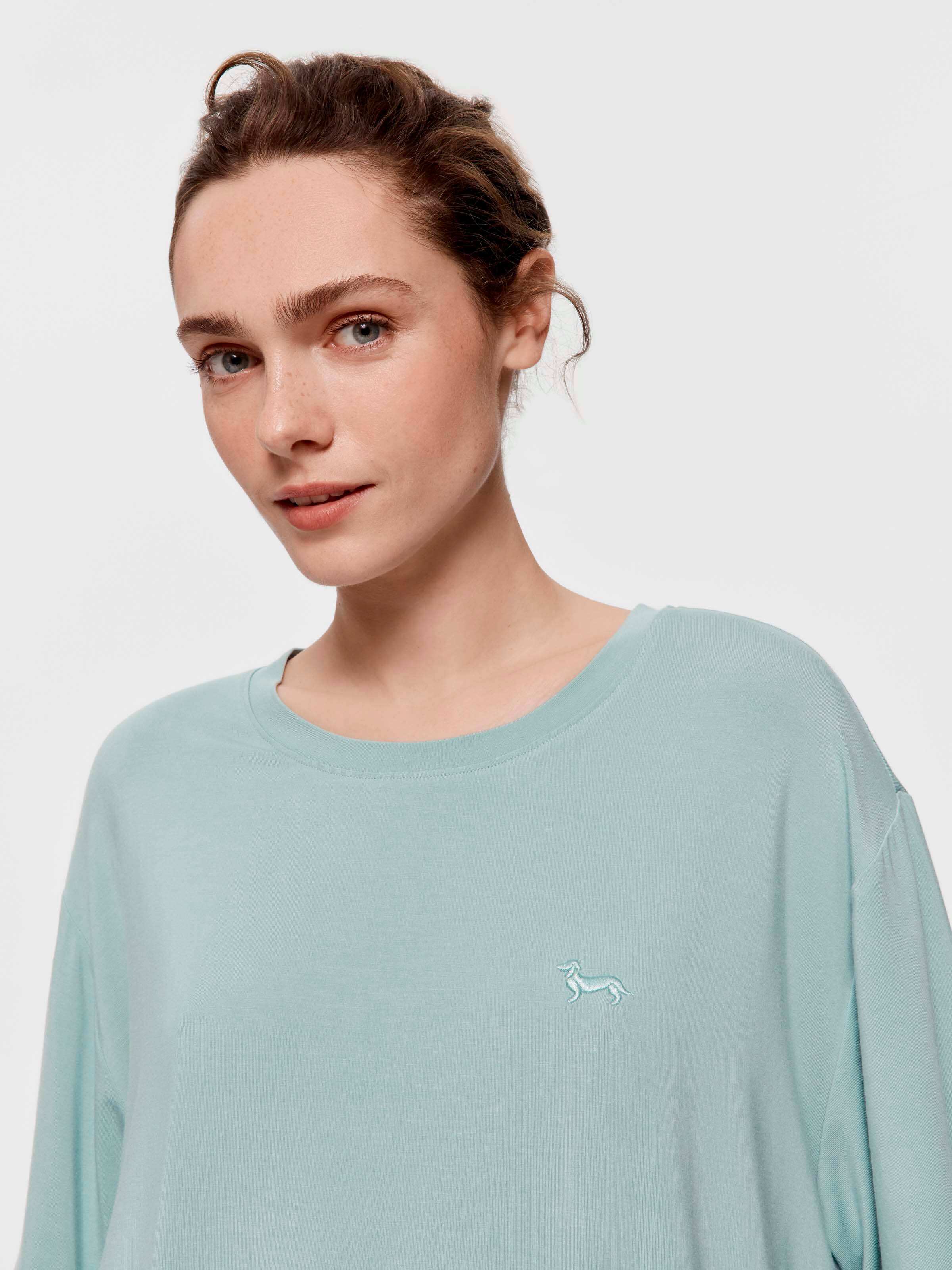Sage Drape Boyfriend Tee