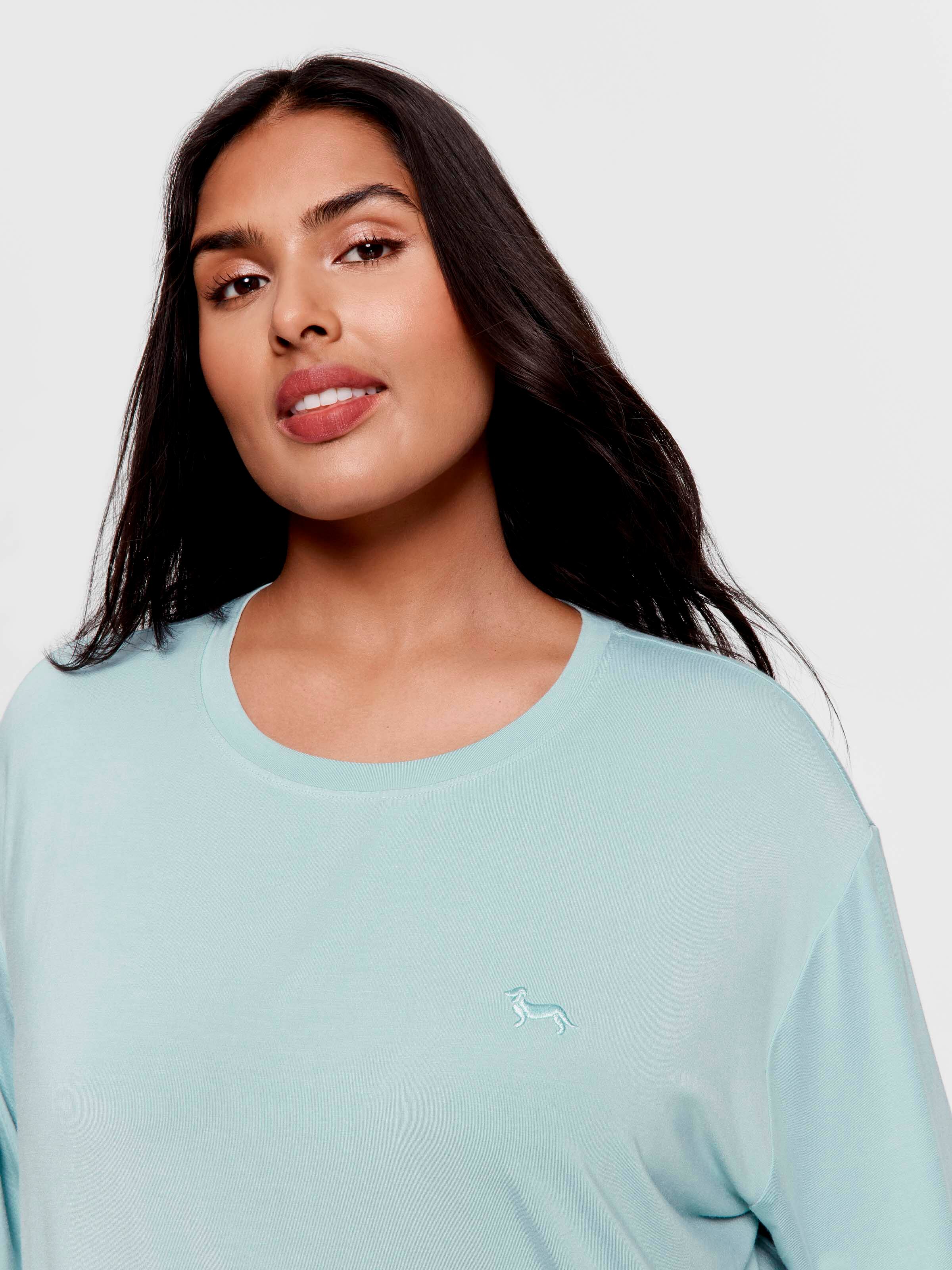 P.A. Plus Sage Drape Boyfriend Tee