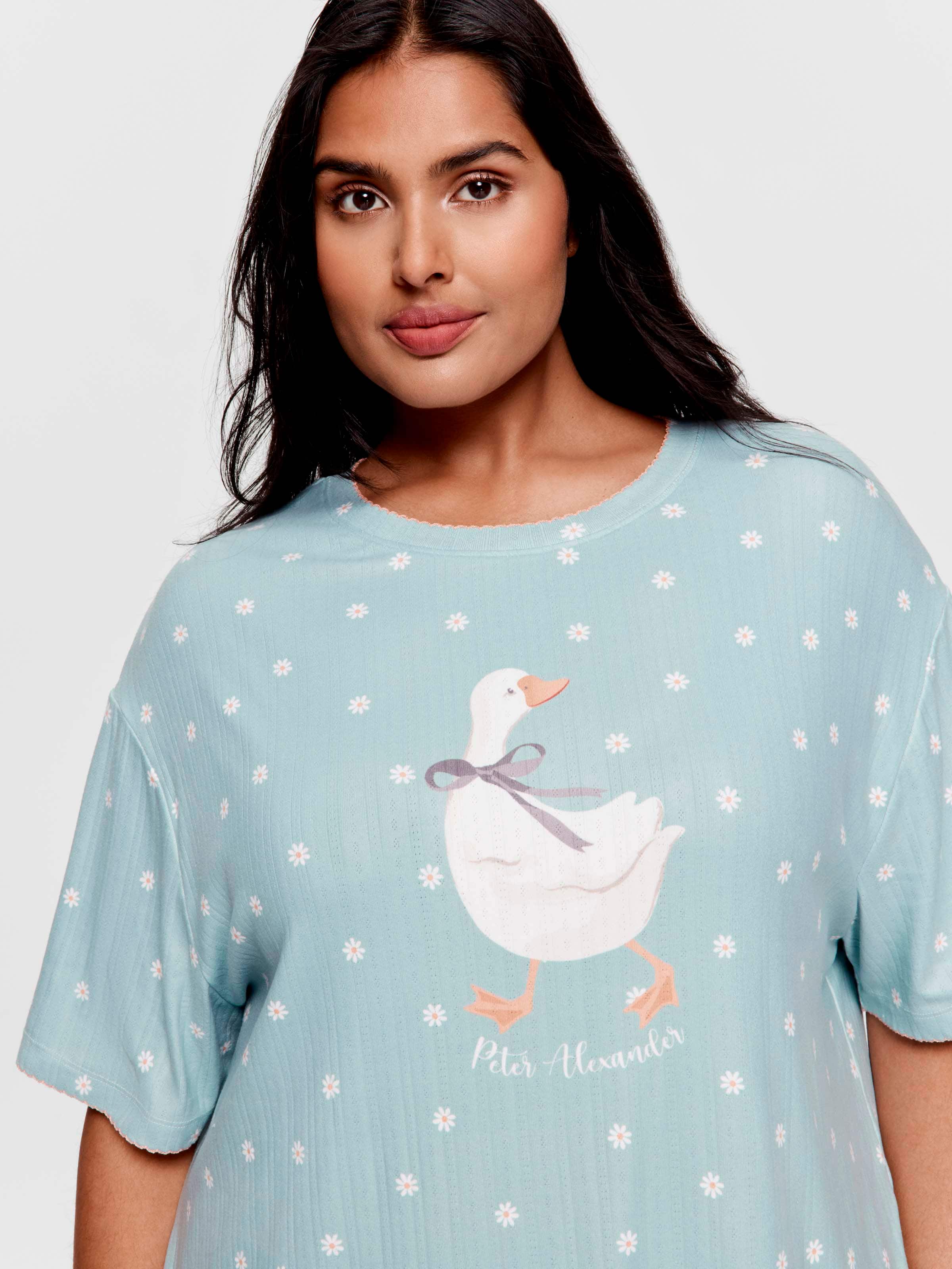 P.A. Plus Silly Goose Pointelle Oversized Tee
